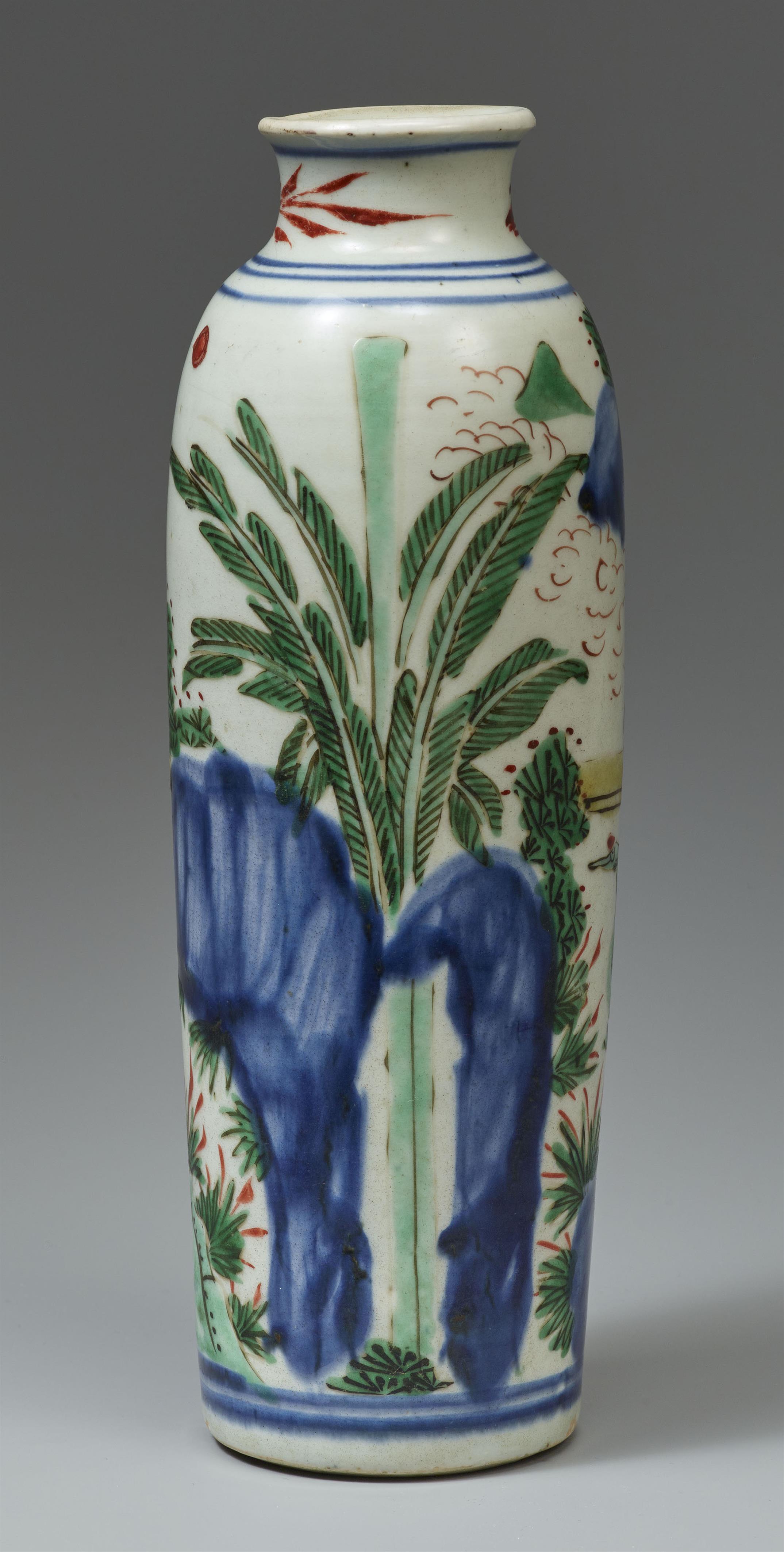 A wucai sleeve vase. Kangxi period (1662–1722) - image-2