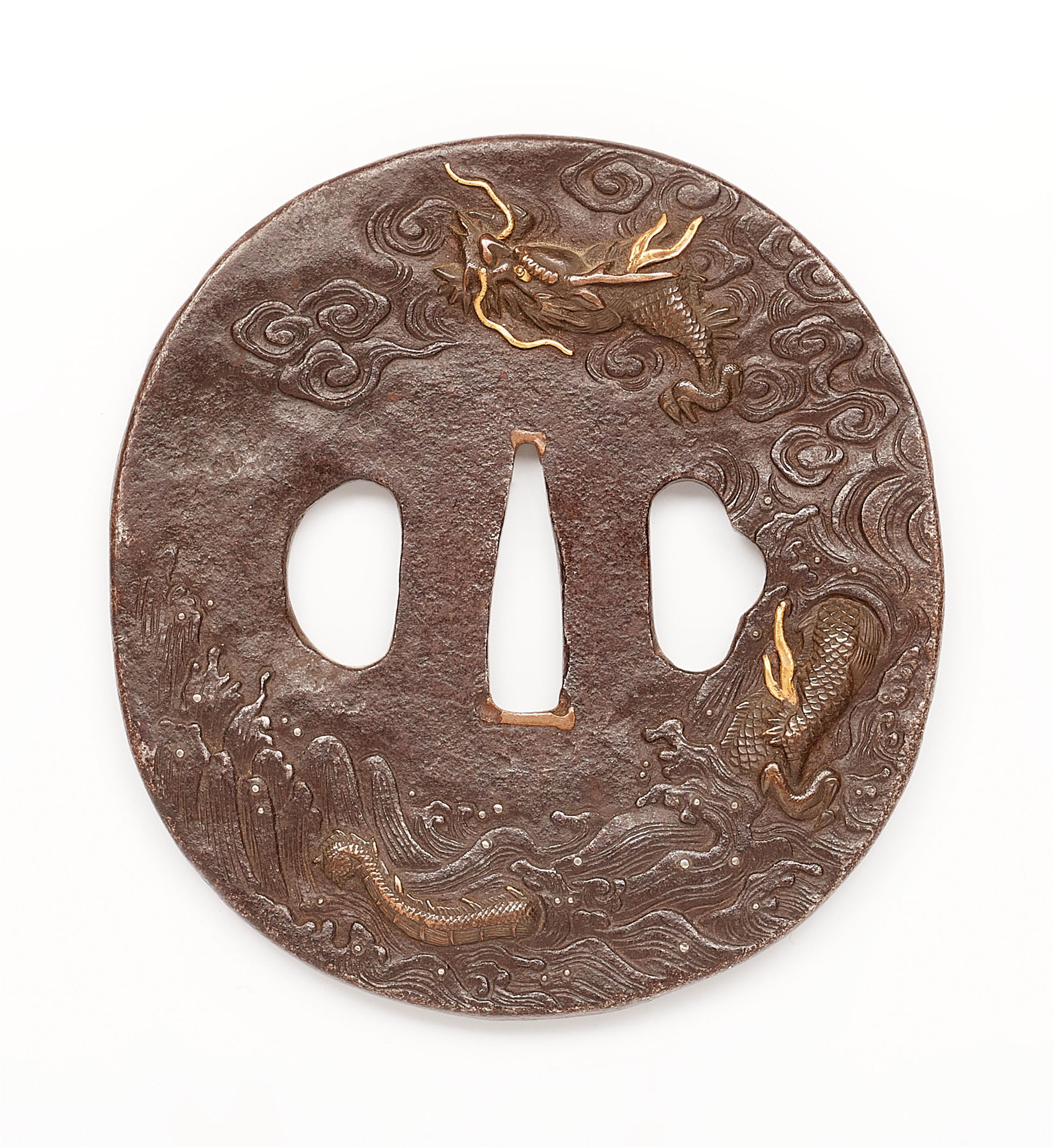 Two iron tsuba. Edo period - image-1