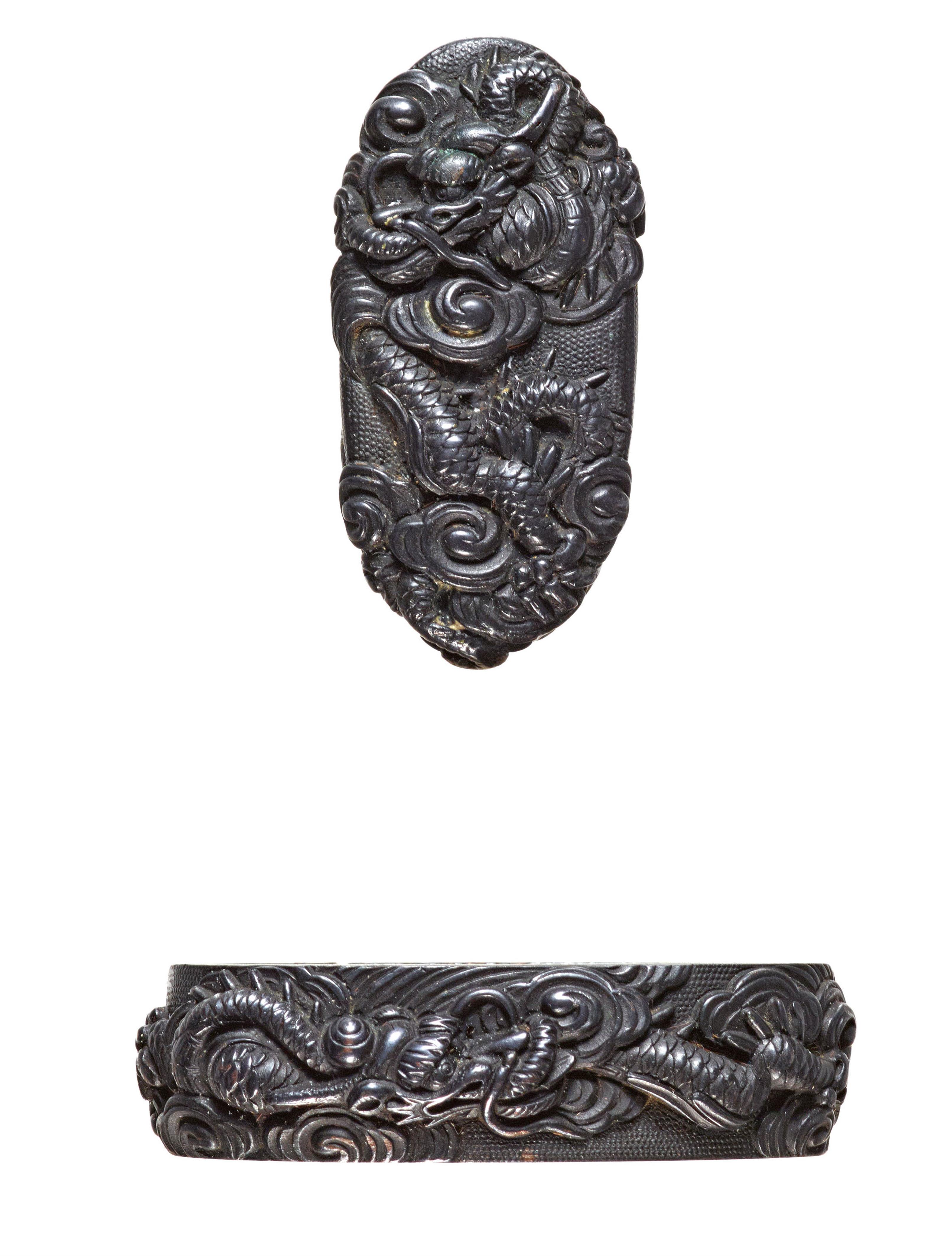 A shakudô fuchi-kashira. 19th century - image-1