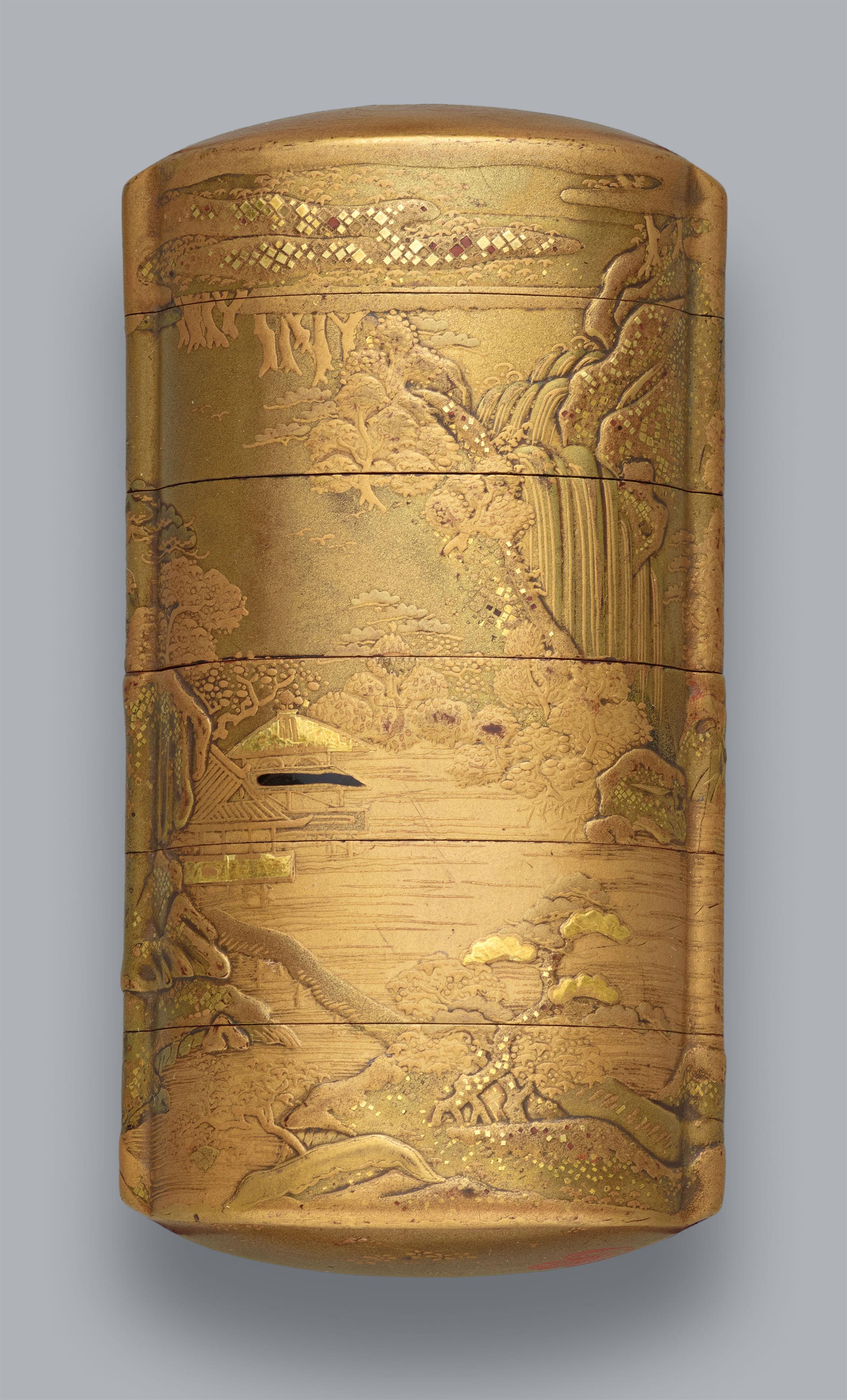 A five-case inrô. Late 18th/early 19th century - image-1