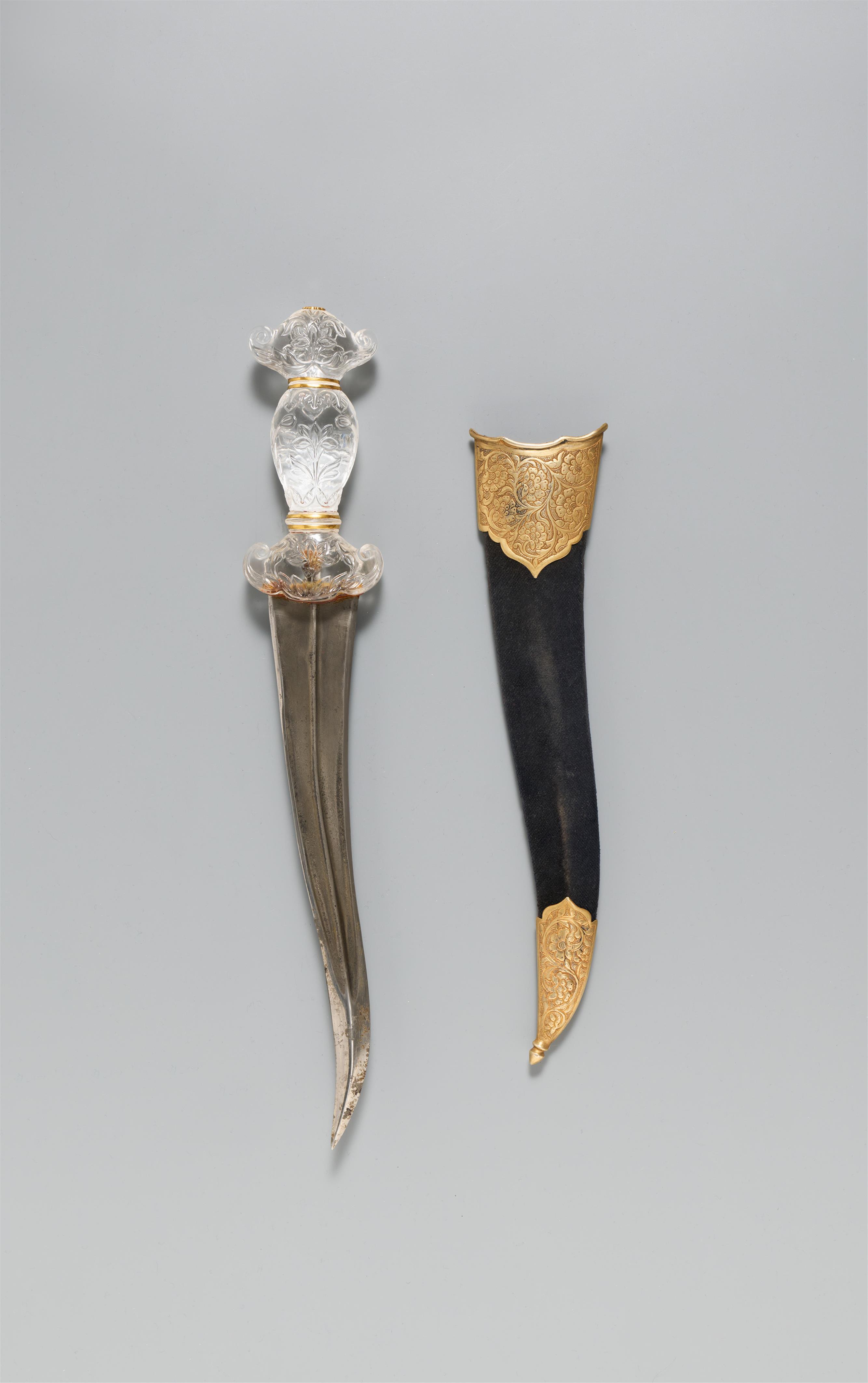 A North Indian dagger (khanjar) with scabbard. 19th century or earlier - image-2