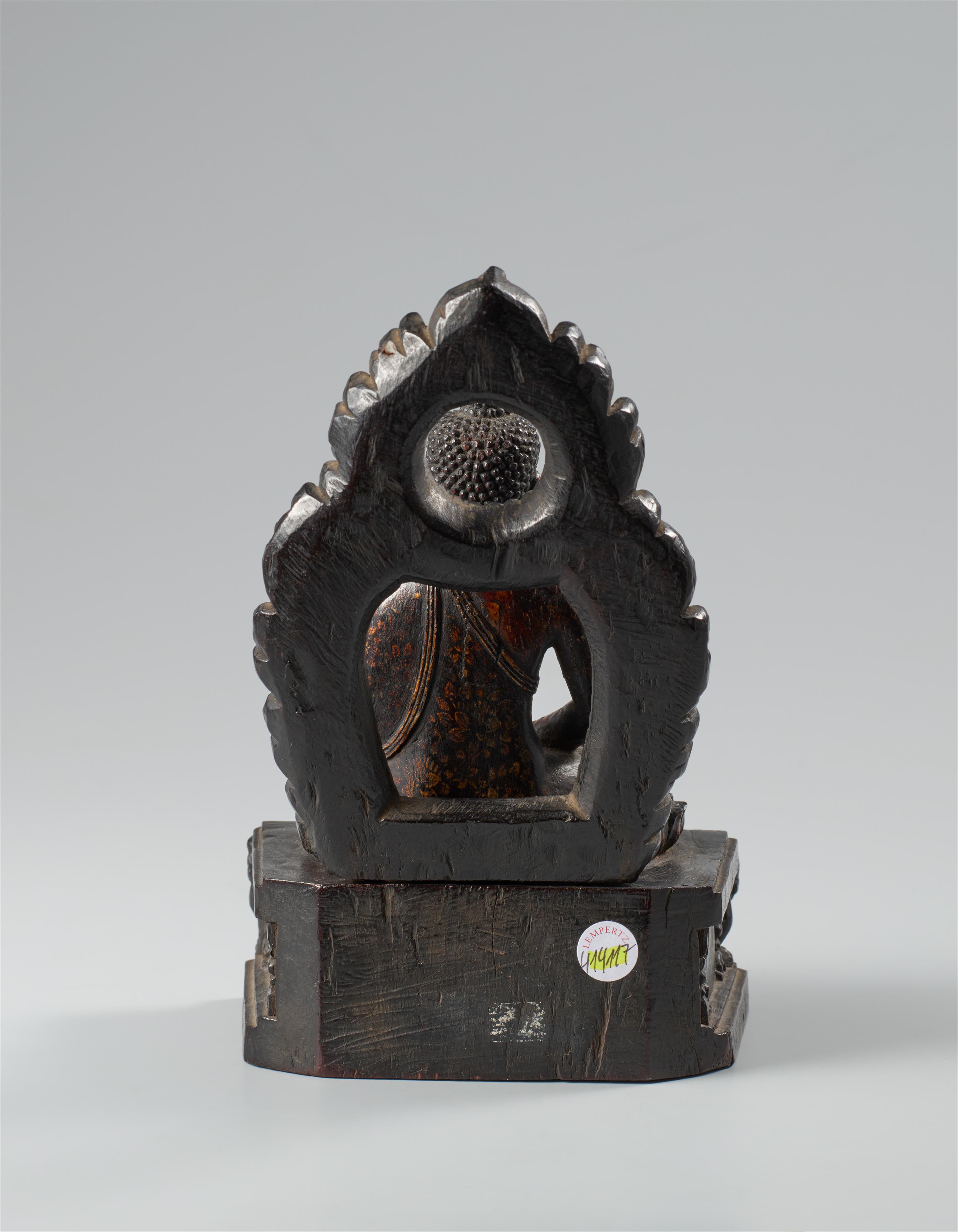 A wood figure of Buddha Amithaba. Tibet. 18th/19th century - image-2