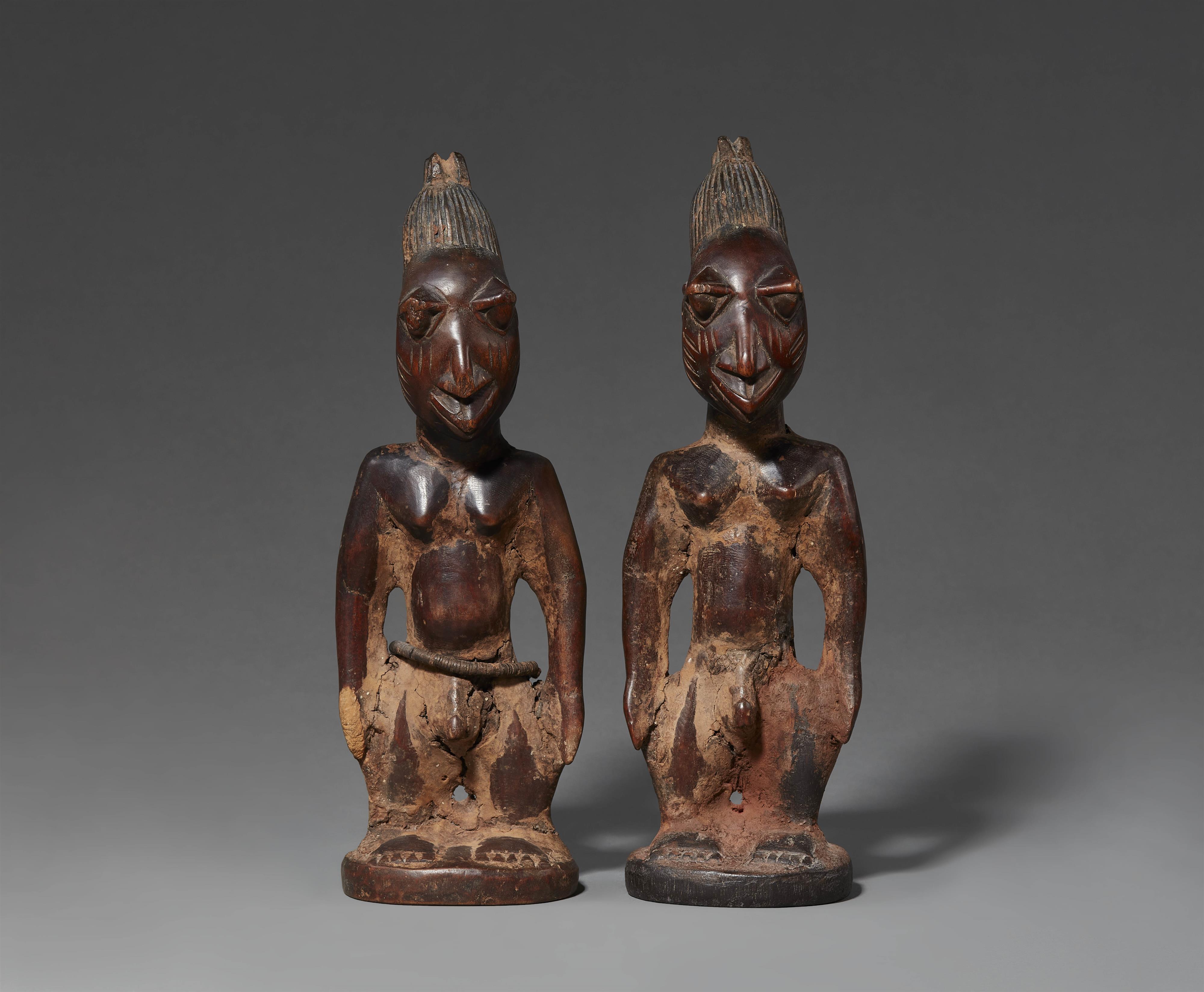 PAIR OF YORUBA TWIN FIGURES - image-1