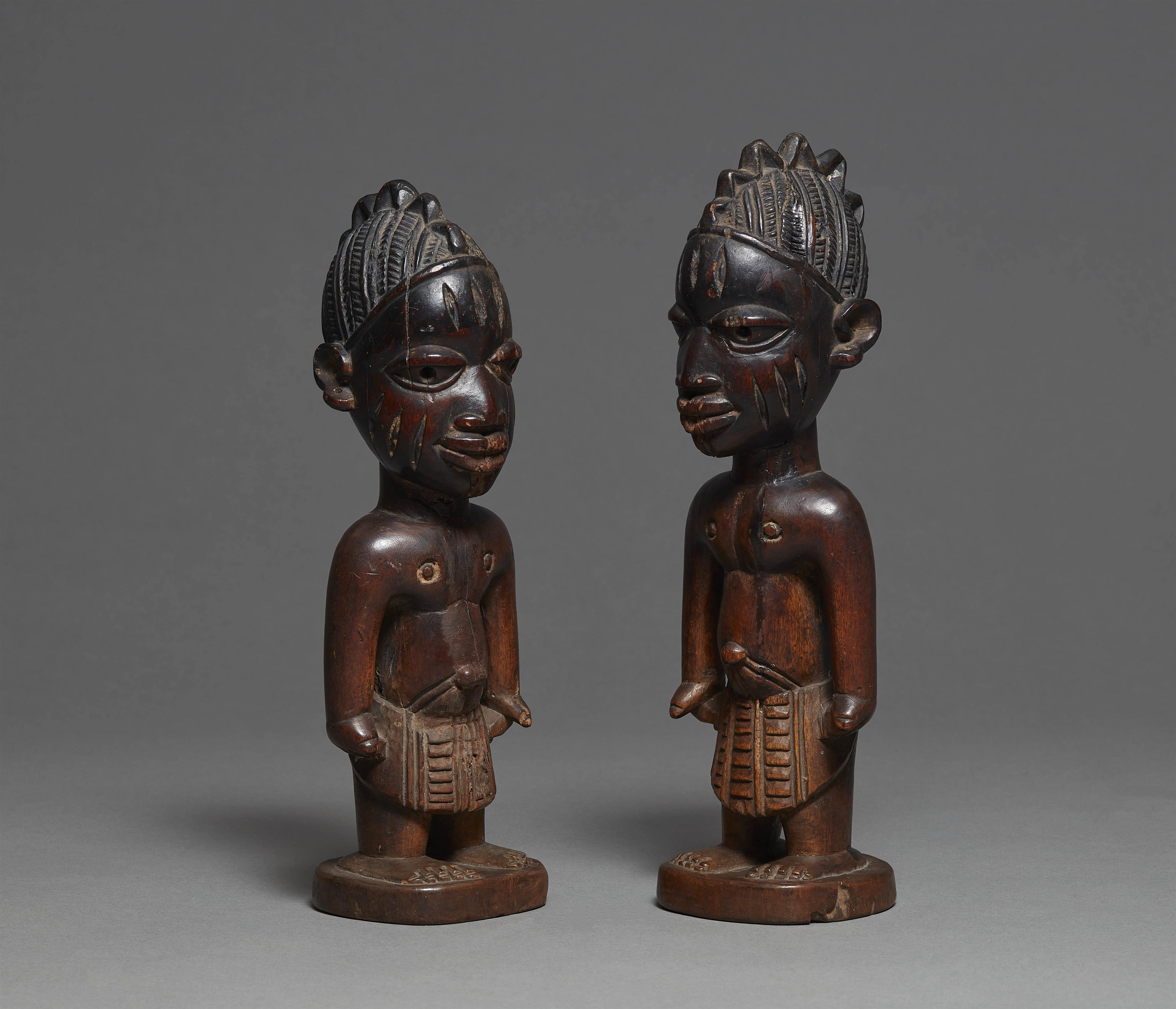 PAIR OF YORUBA TWIN FIGURES - image-1