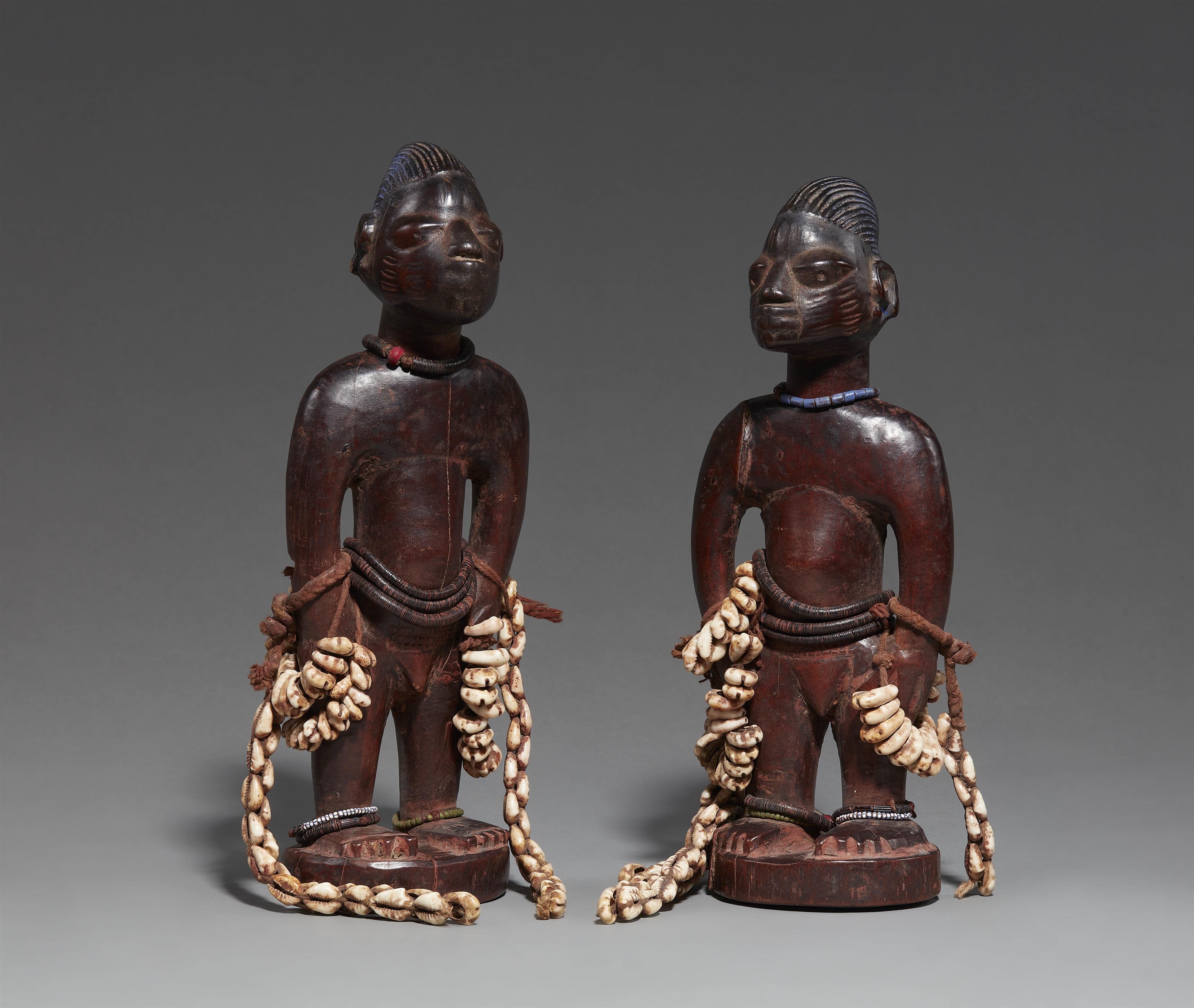 PAIR OF YORUBA TWIN FIGURES - image-1