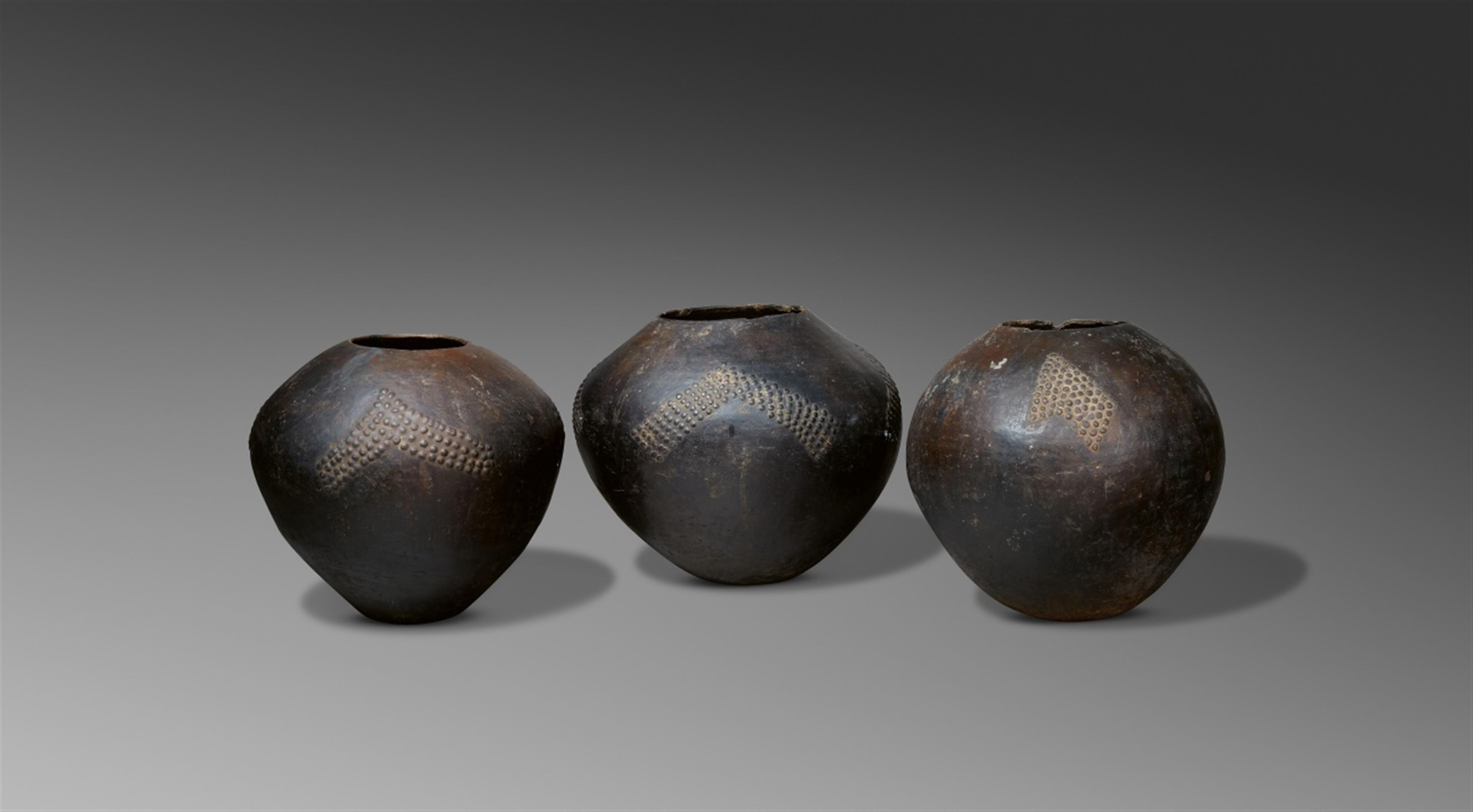 THREE ZULU BEER POTS, UKHAMBA - image-1