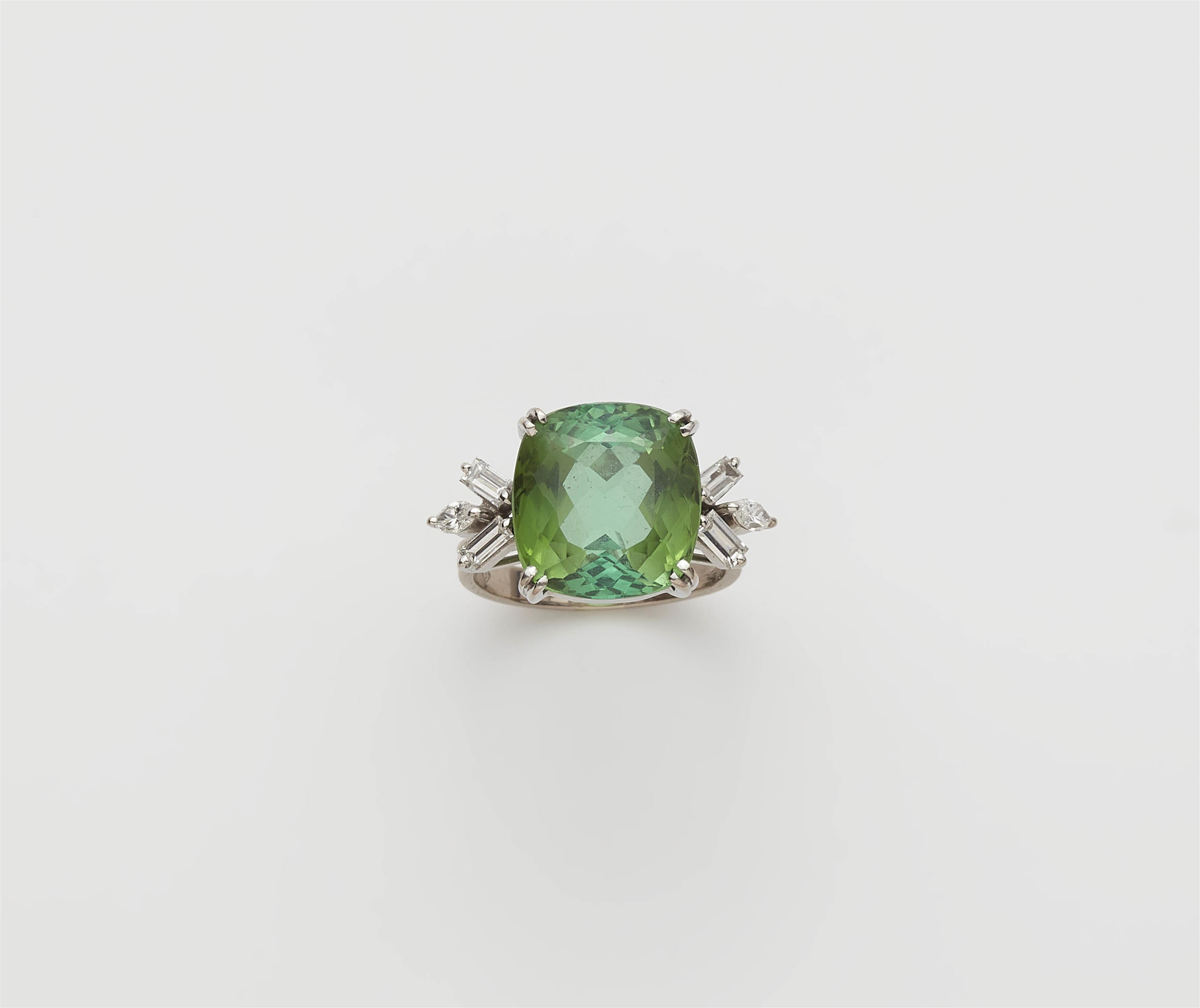 Ring mit grünem Turmalin - image-1