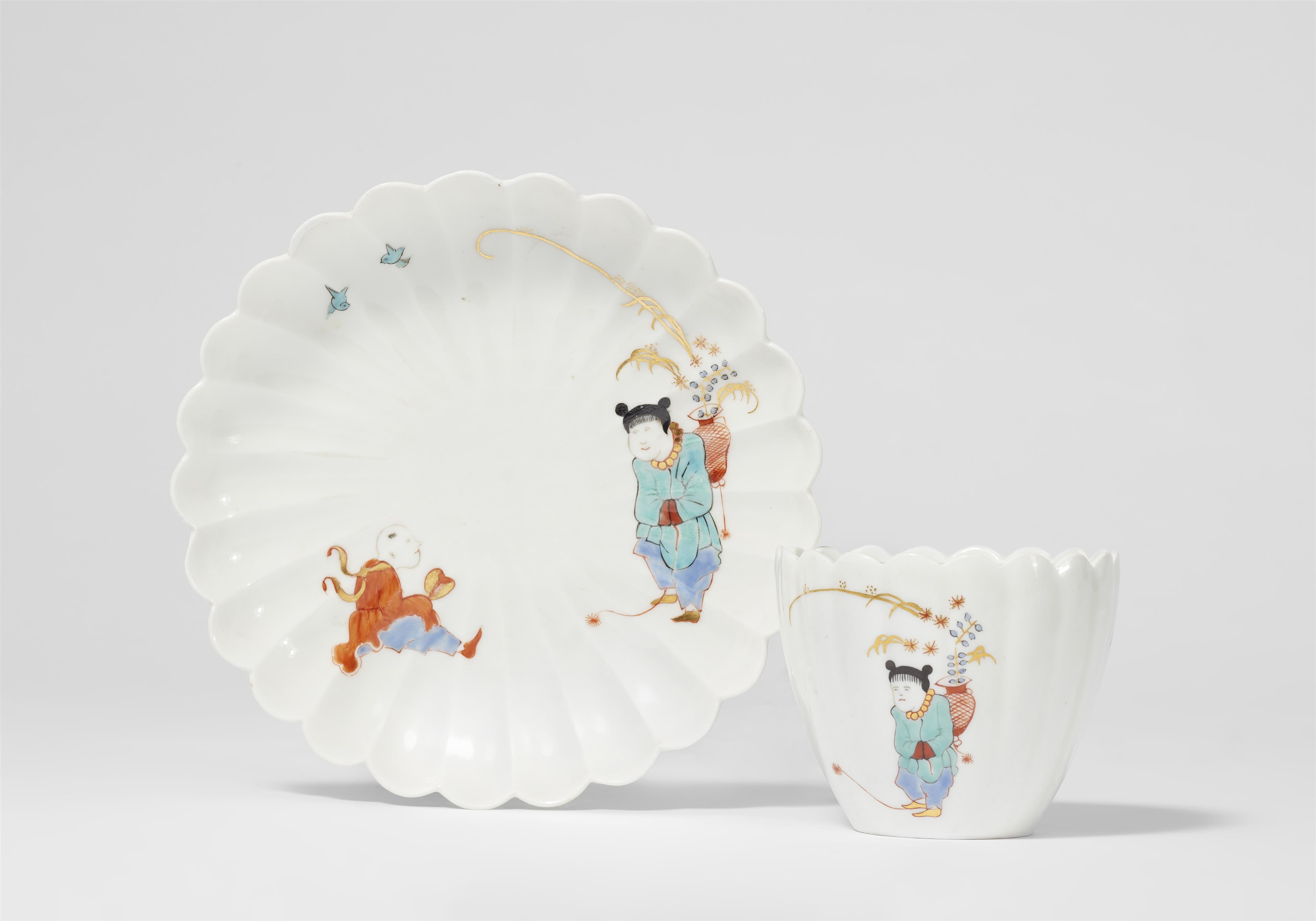 A rare Meissen porcelain beaker with Shiba-Onkō decor - image-1