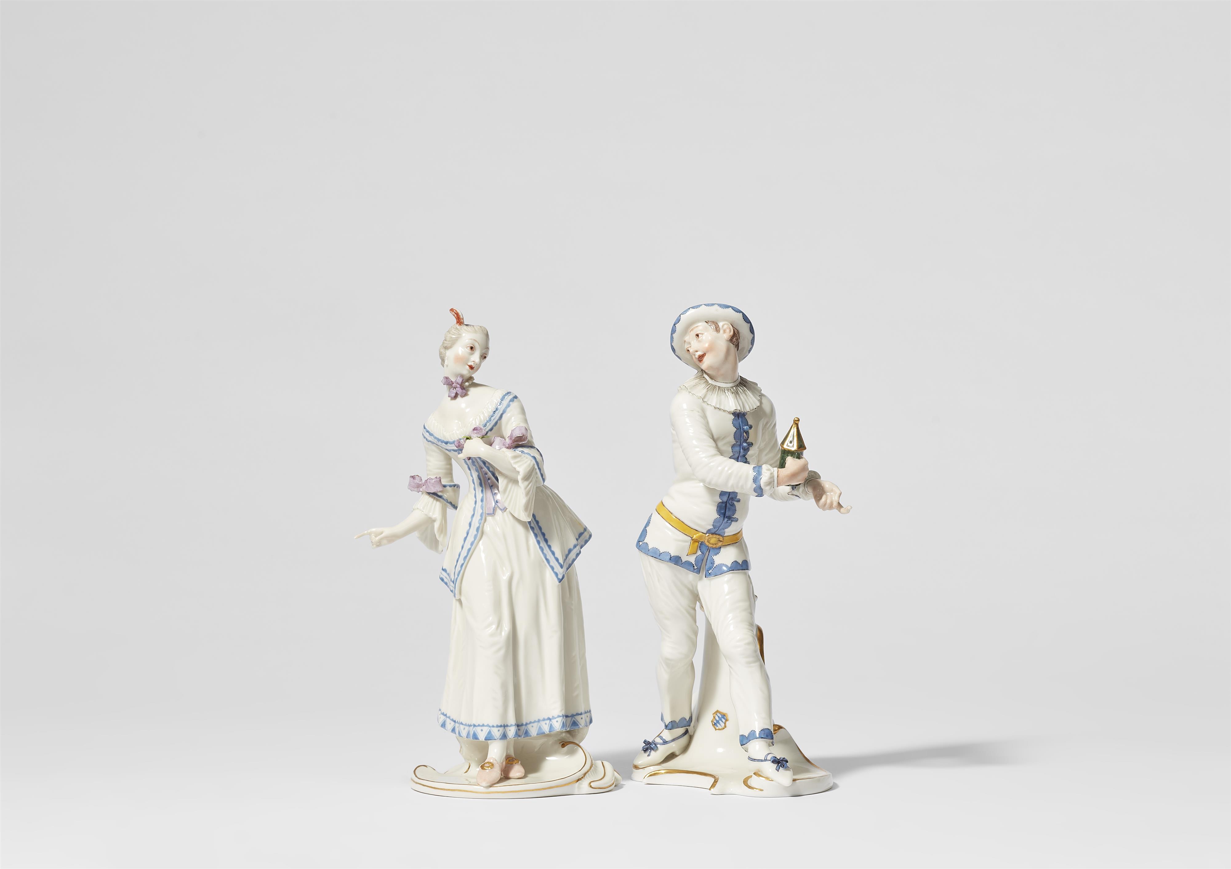 A pair of Nymphenburg commedia dell'arte porcelain figures
Pierrot and Lucinda - image-1