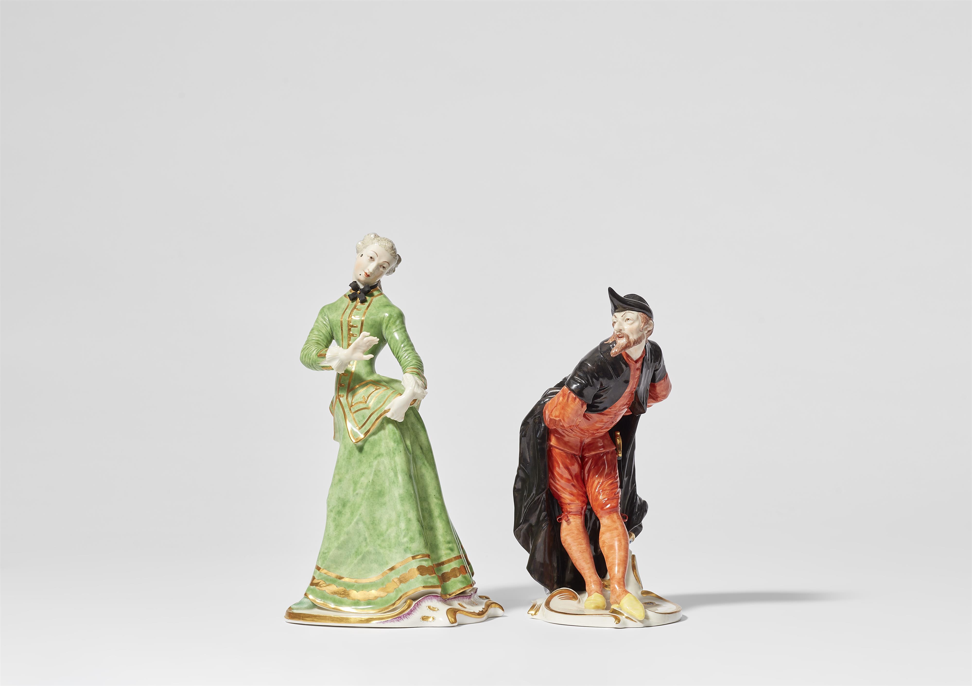 A pair of Nymphenburg commedia dell'arte porcelain figures
Julia and Pantalone - image-1