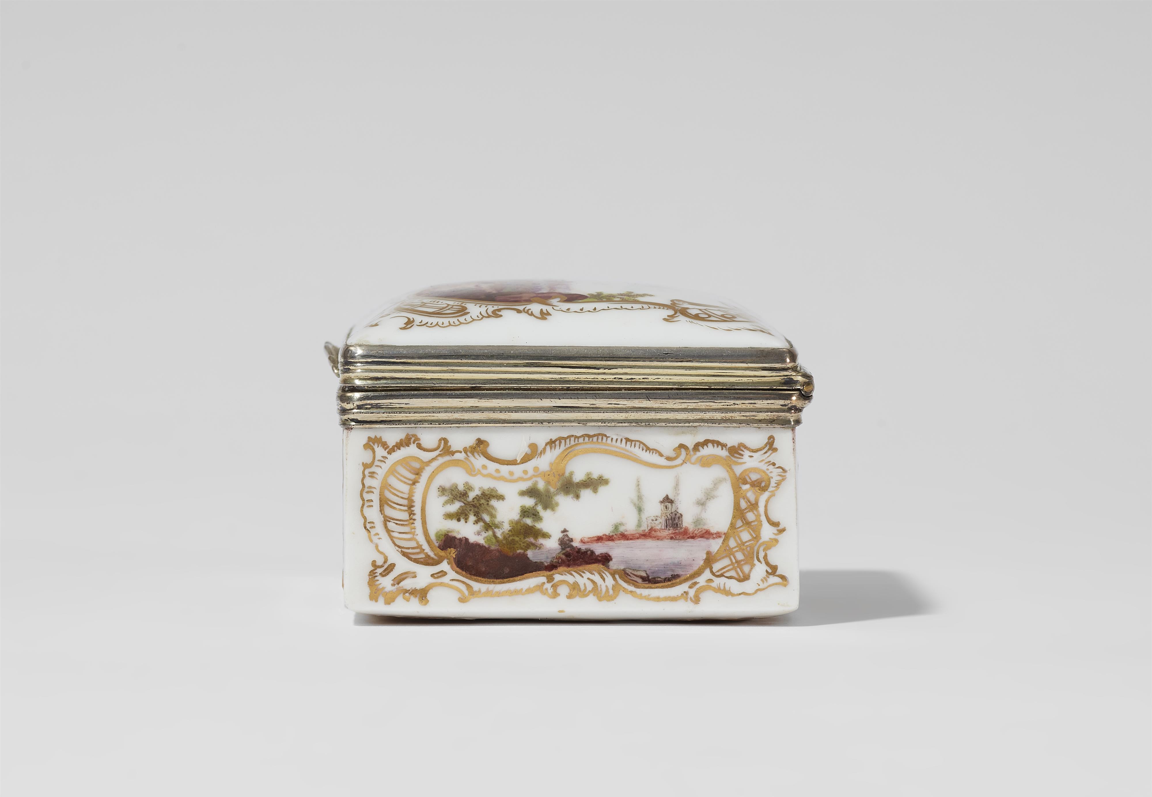 A porcelain snuff box with landscapes and a portrait of a lady - image-8