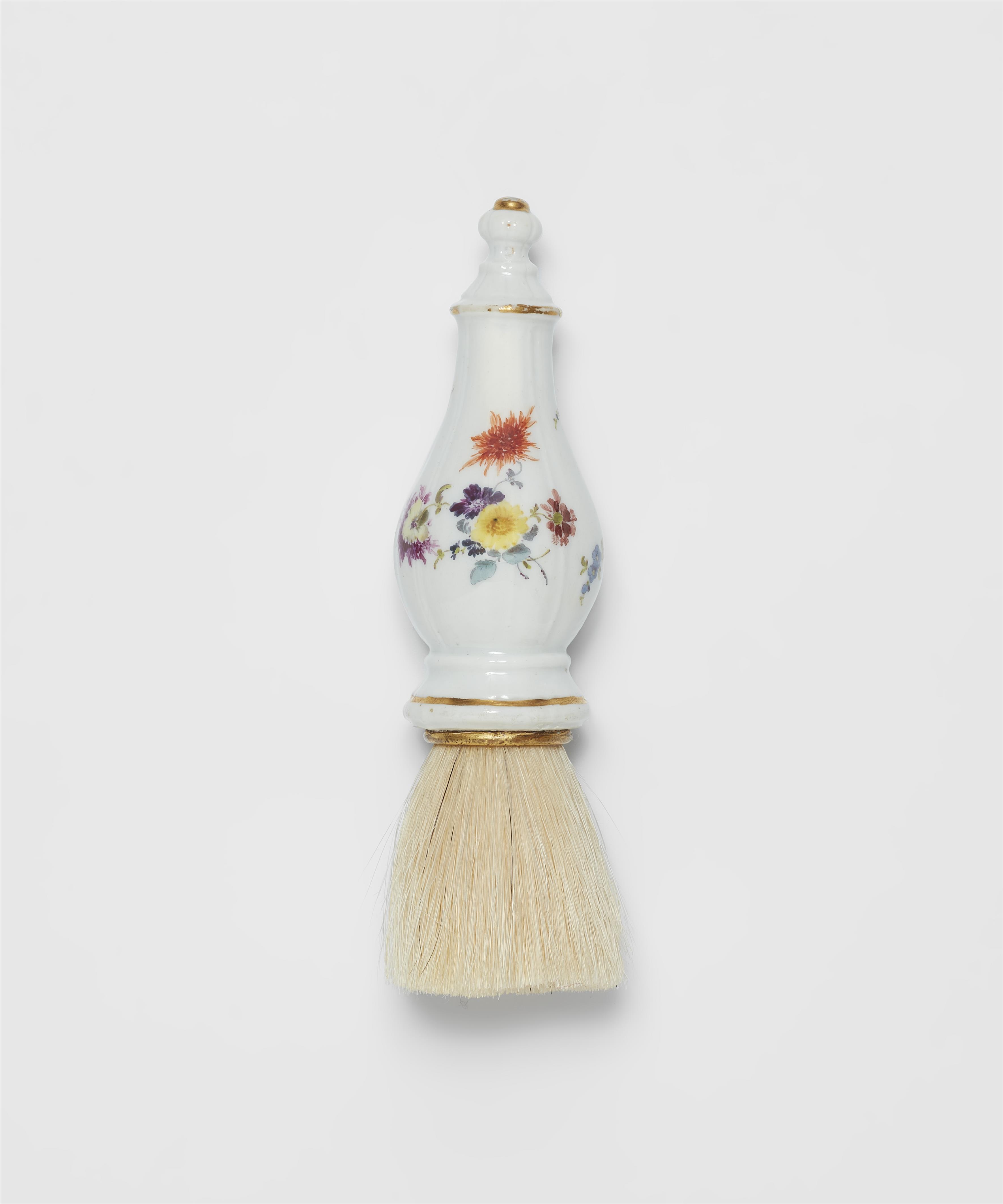 A Meissen porcelain brush handle - image-1