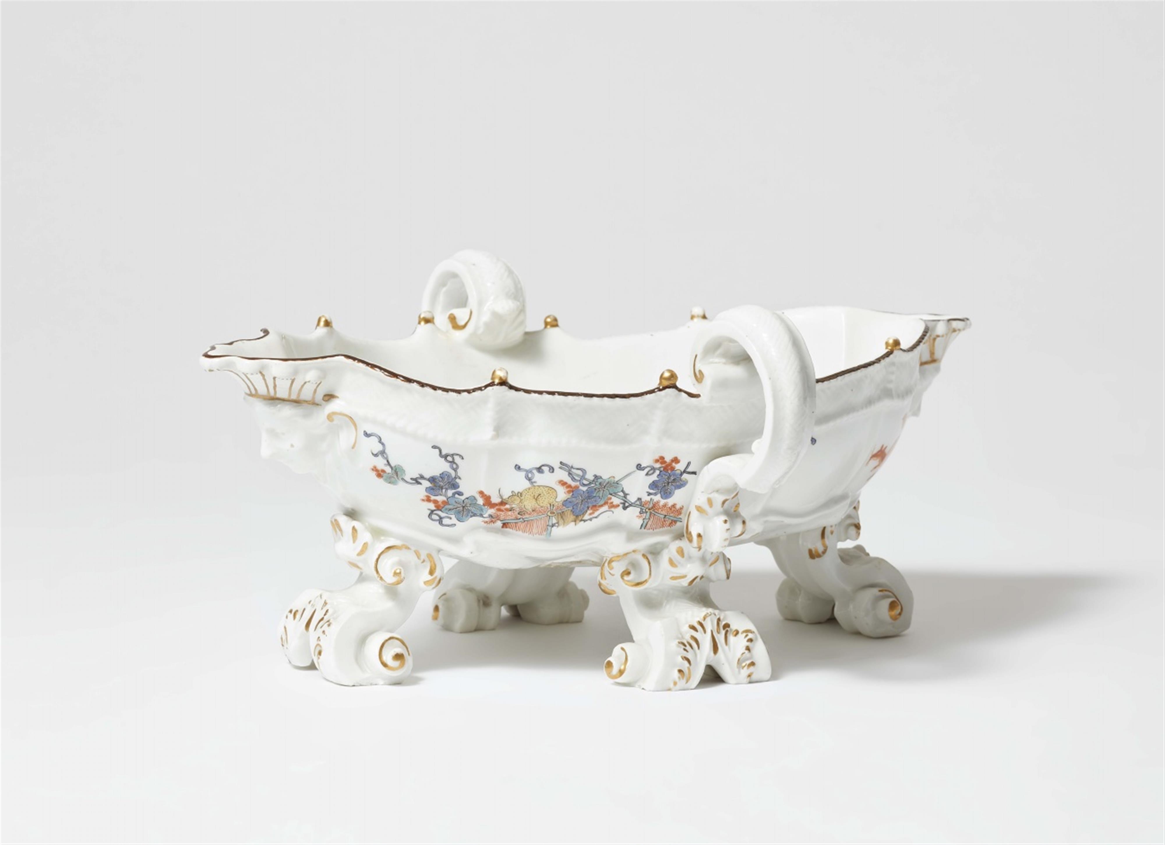 A Meissen porcelain sauce boat with squirrel motifs - image-1