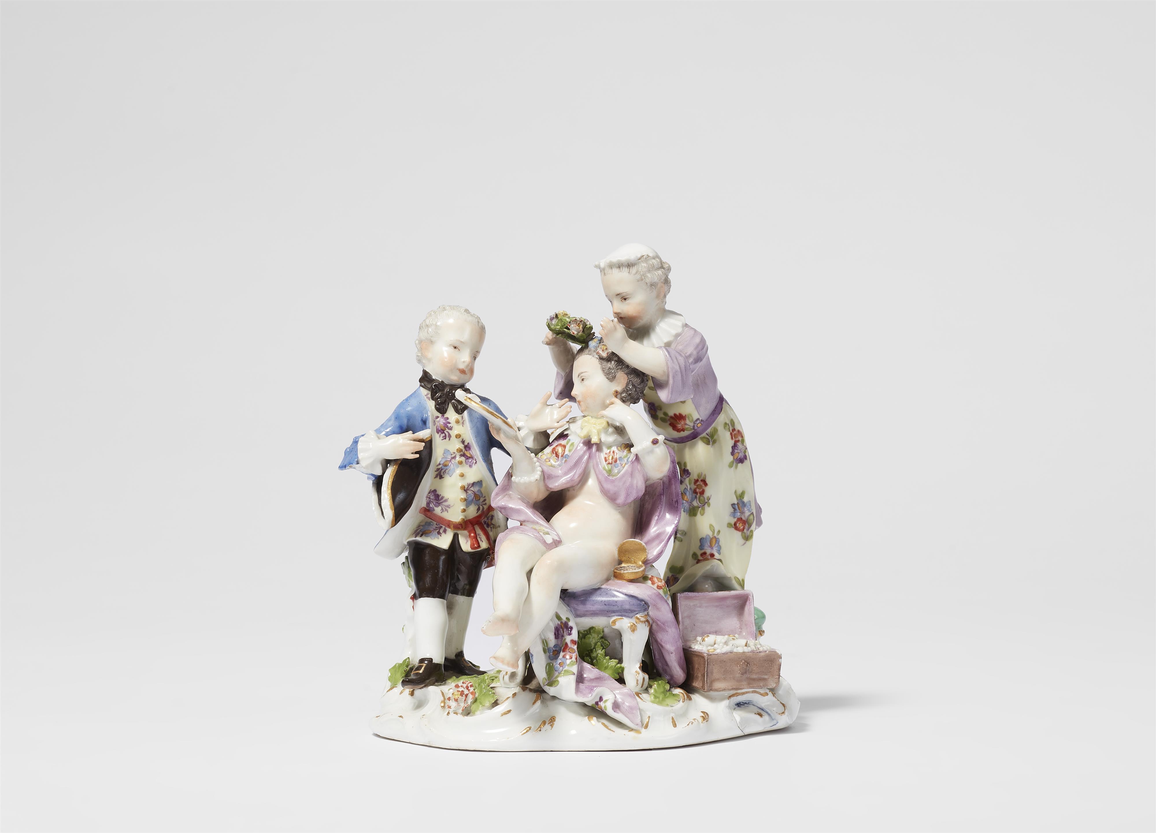 A Meissen porcelain group "The Engagement" - image-1