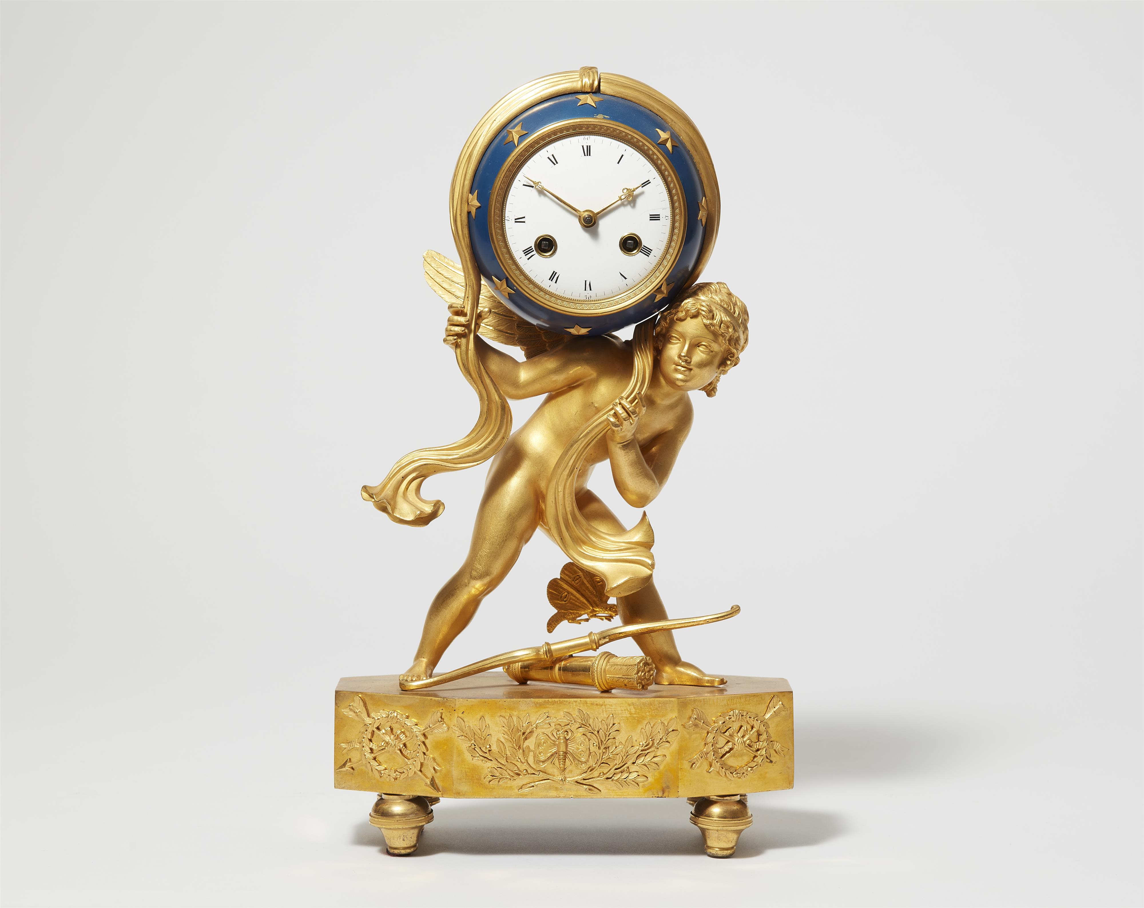 A romantic Parisian ormolu pendulum clock - image-1