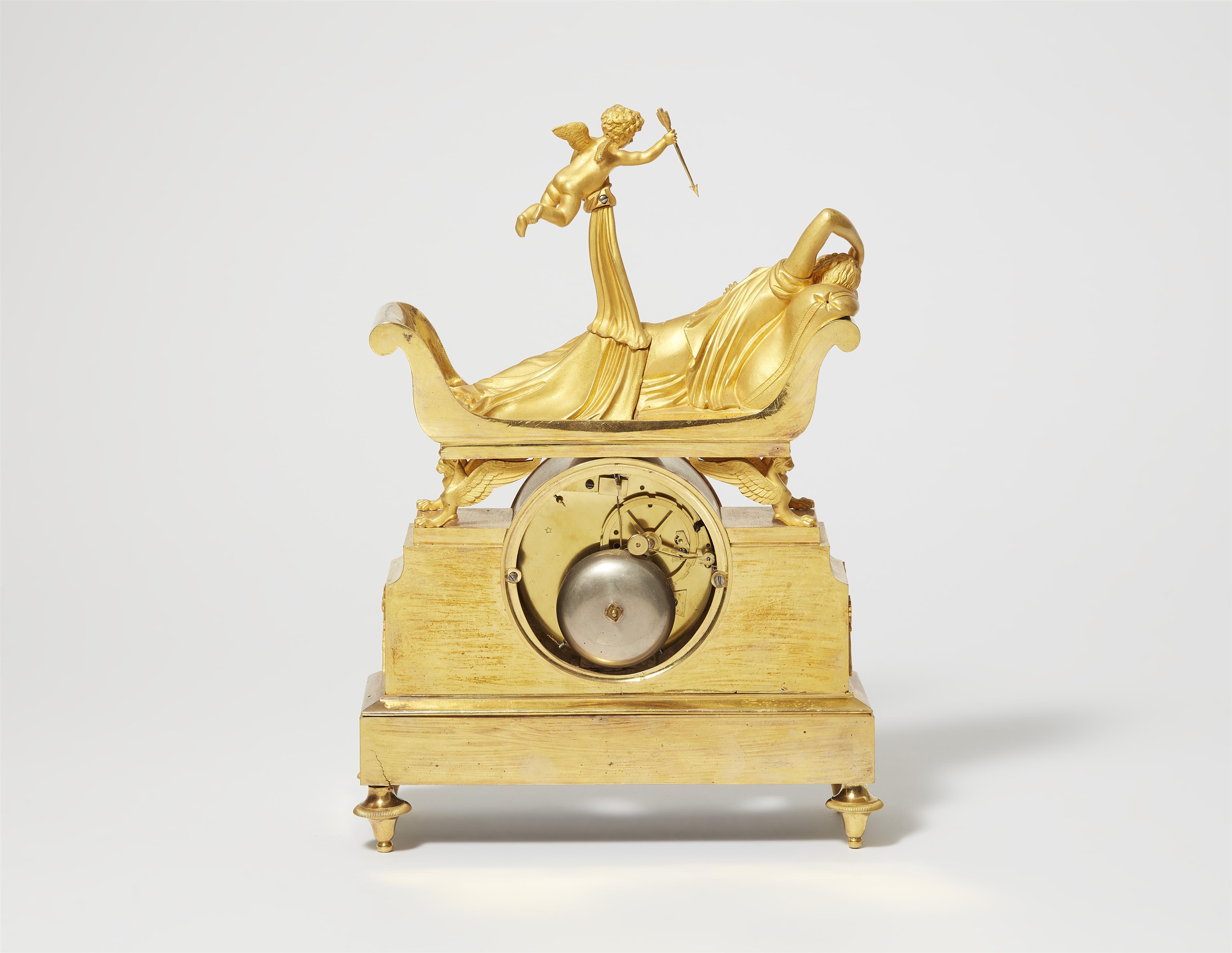 A Parisian ormolu pendulum clock "Cupid awakening Psyche" - image-2