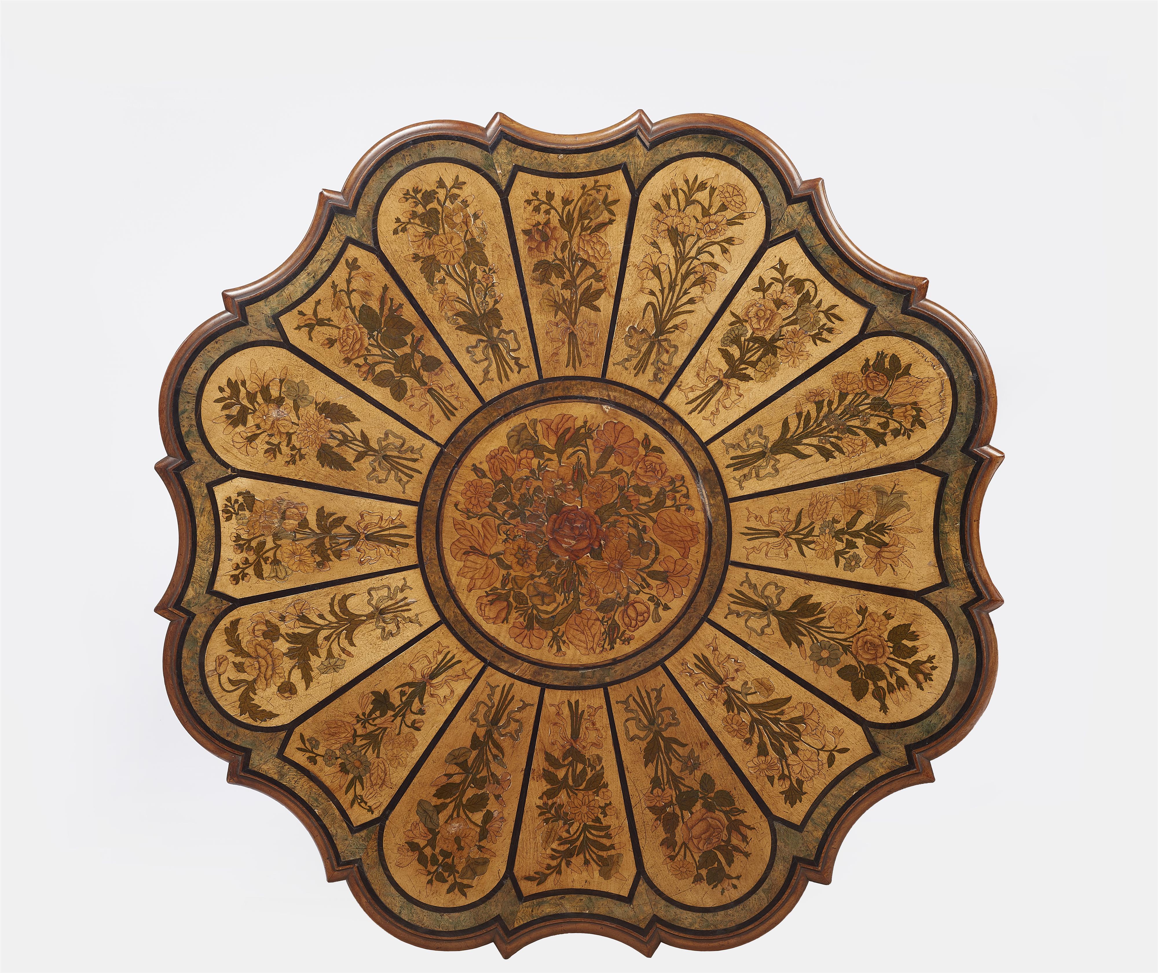 A marquetry inlaid saloon table - image-2