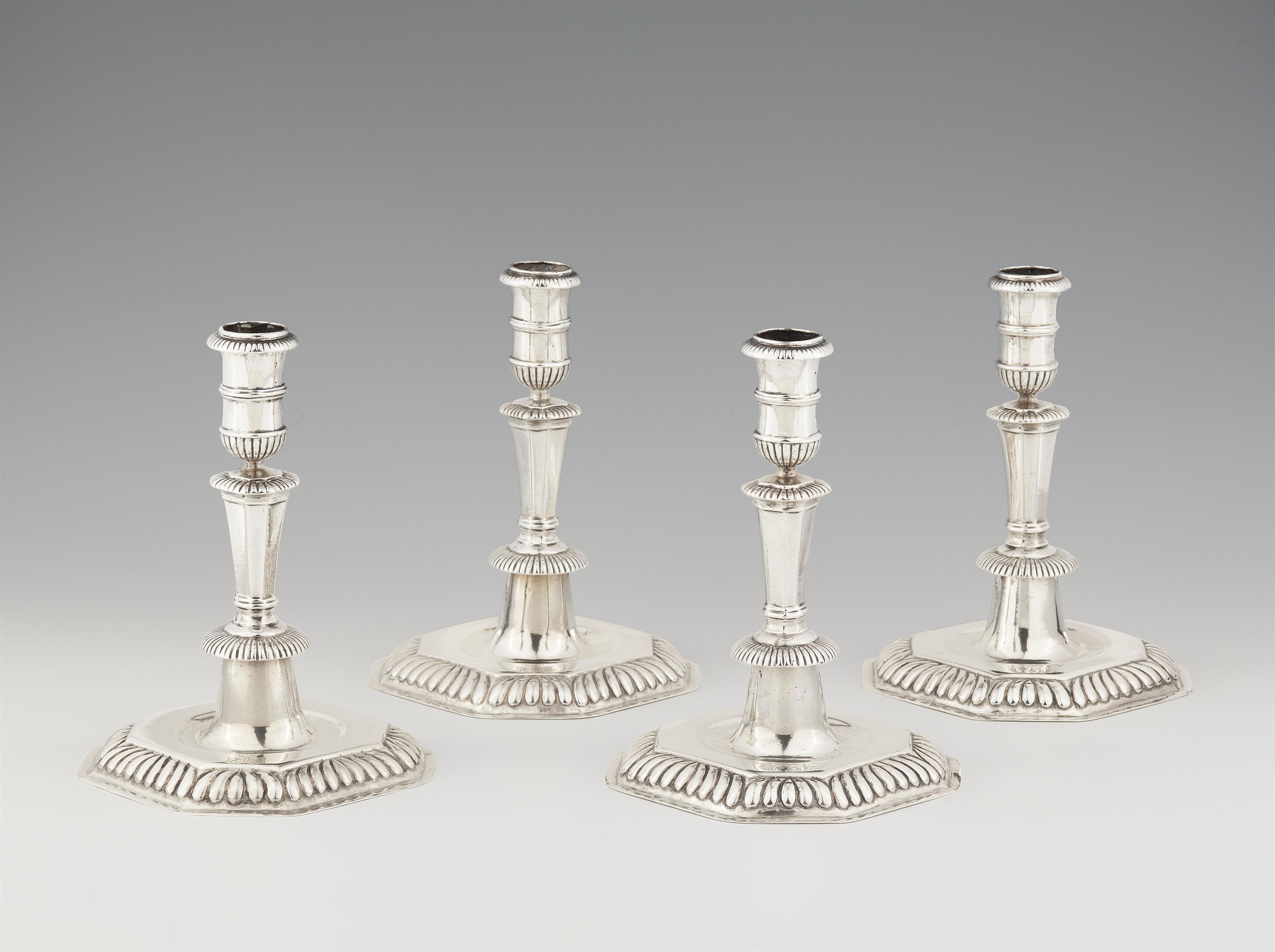 A rare set of four Bielefeld silver candlesticks - image-1