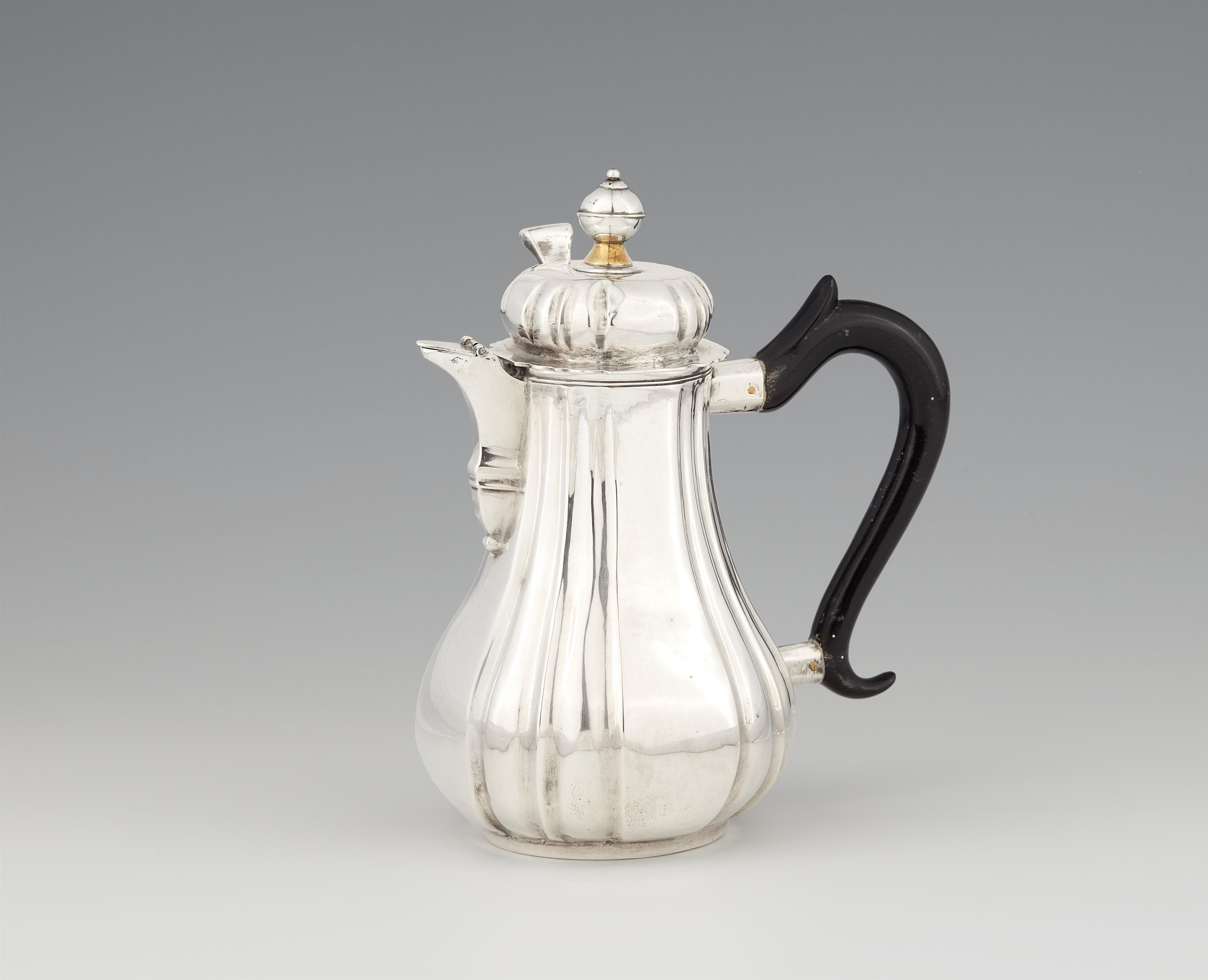 An Augsburg silver hot milk jug - image-1