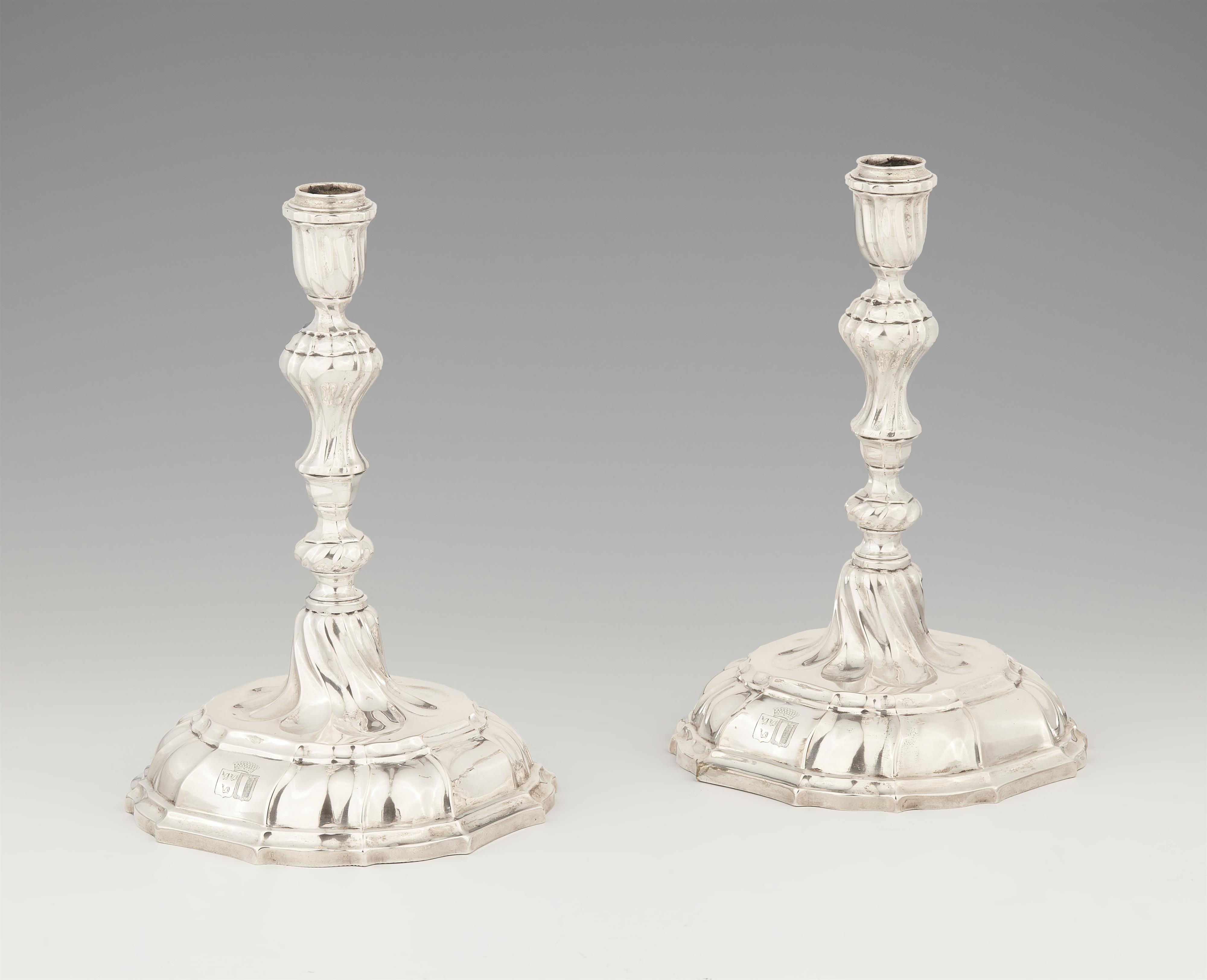 A pair of Celle silver candlesticks - image-1