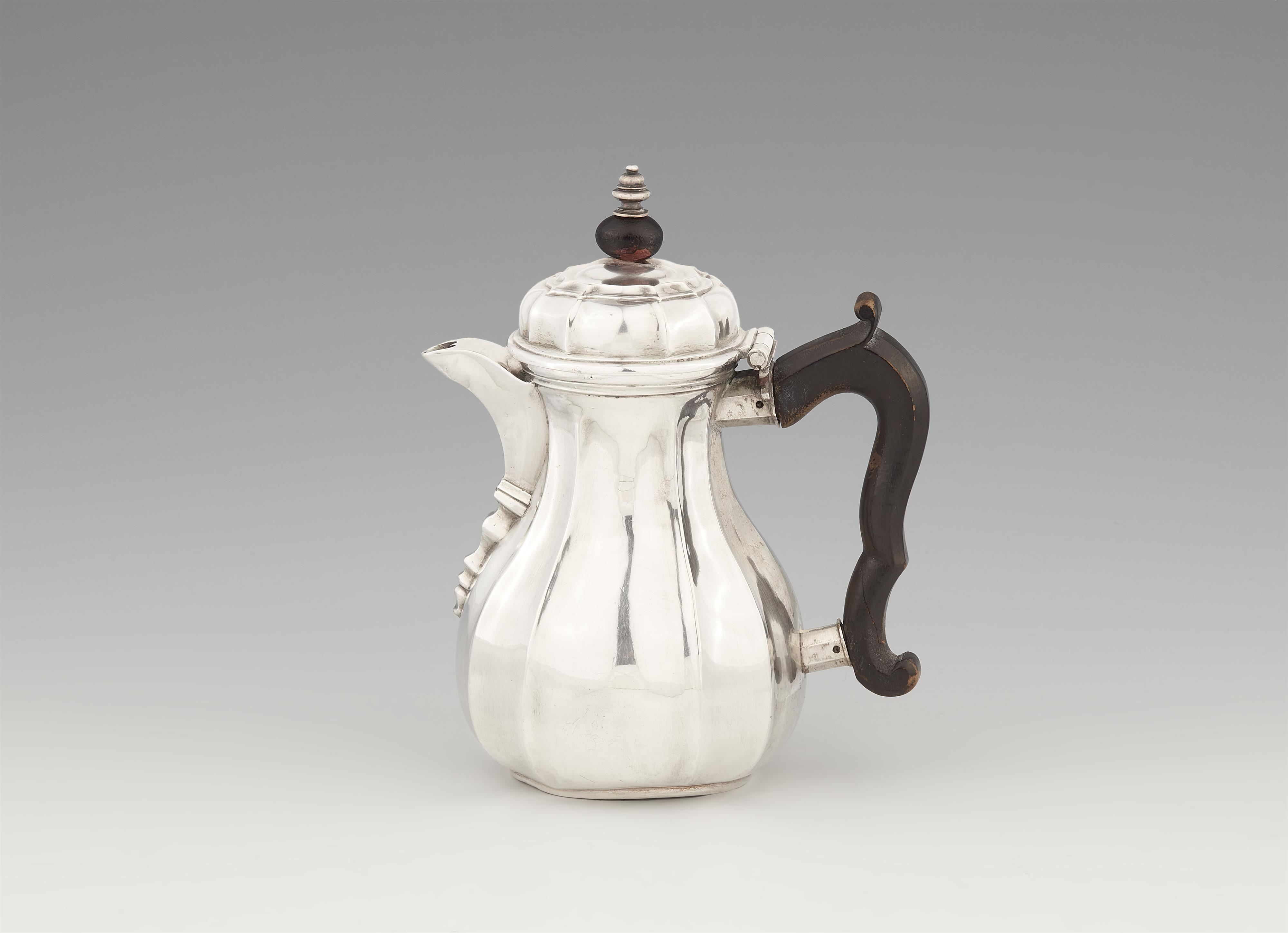 A Baroque Bremen silver hot milk jug - image-1