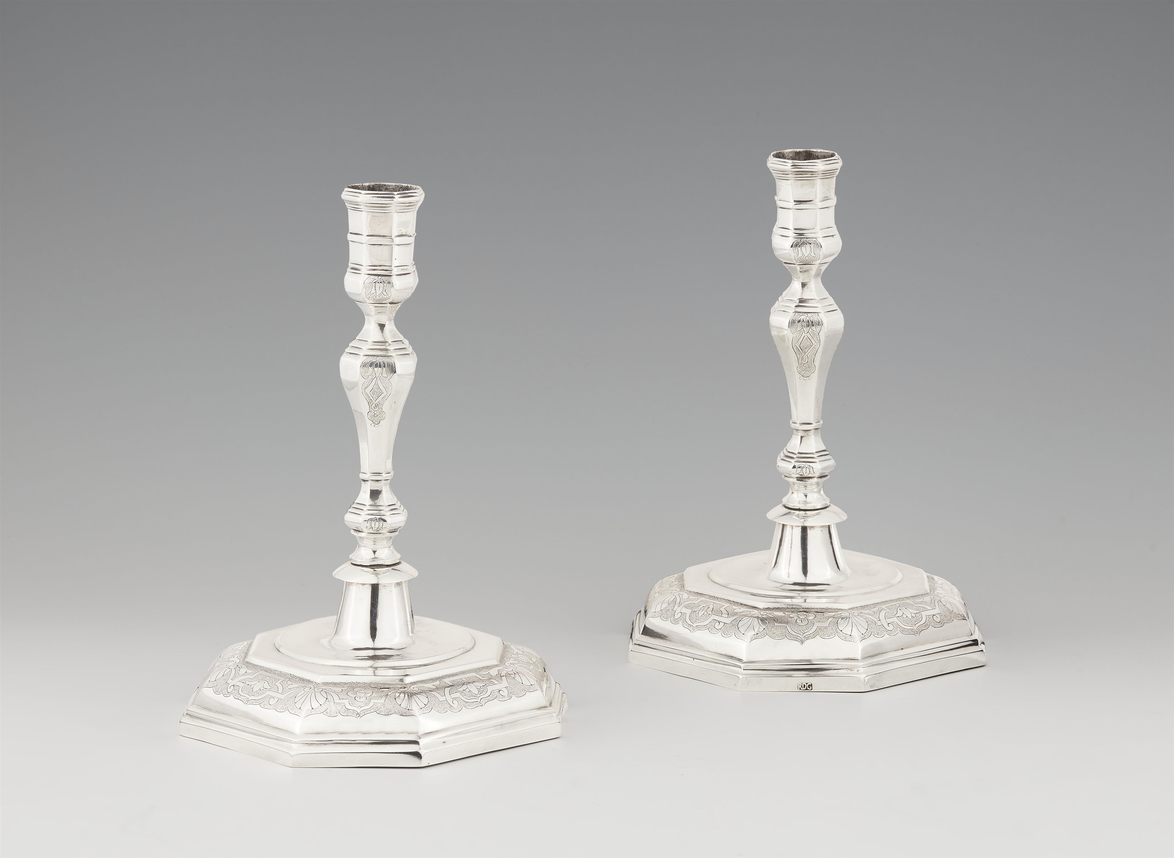 A pair of Leer silver candlesticks - image-1