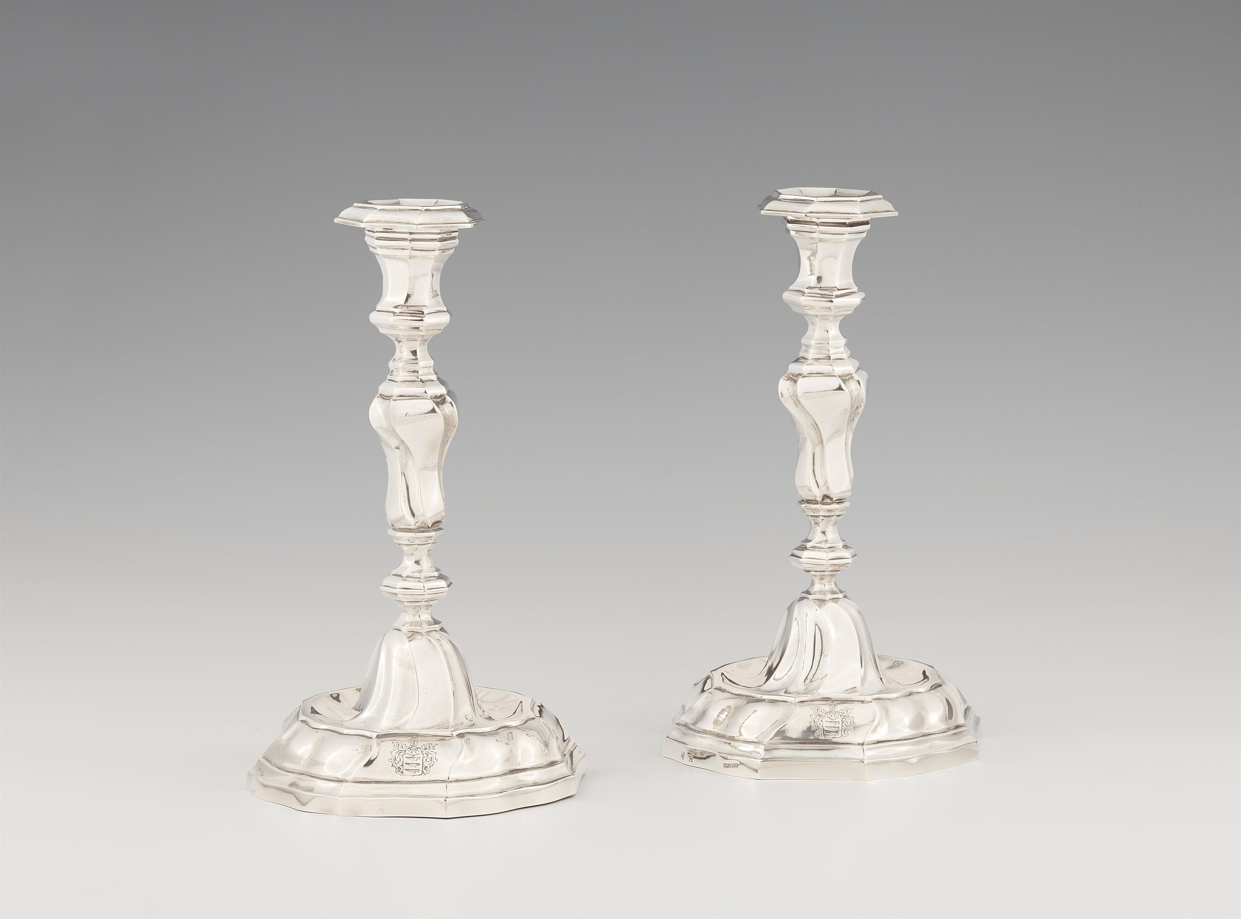 A pair of Hannover silver candlesticks - image-1