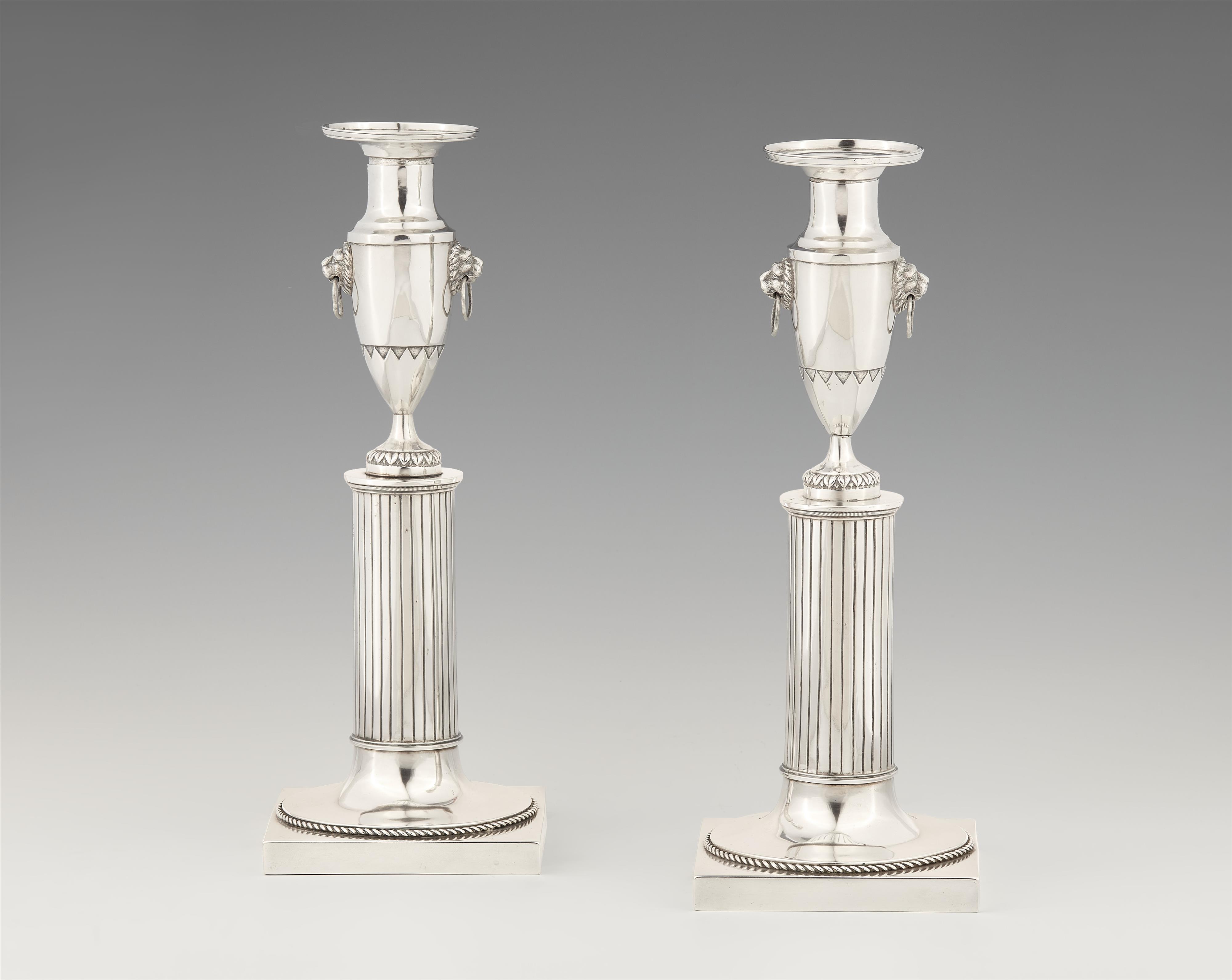 A pair of Munich silver candlesticks - image-1