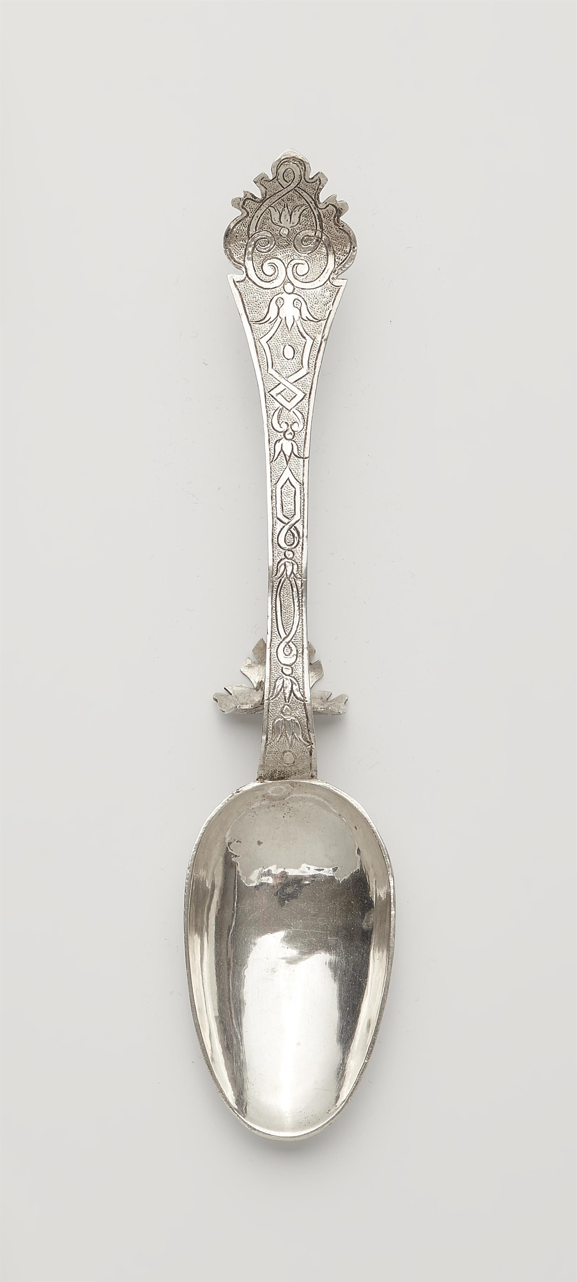 A Nuremberg Régence silver standing spoon - image-1