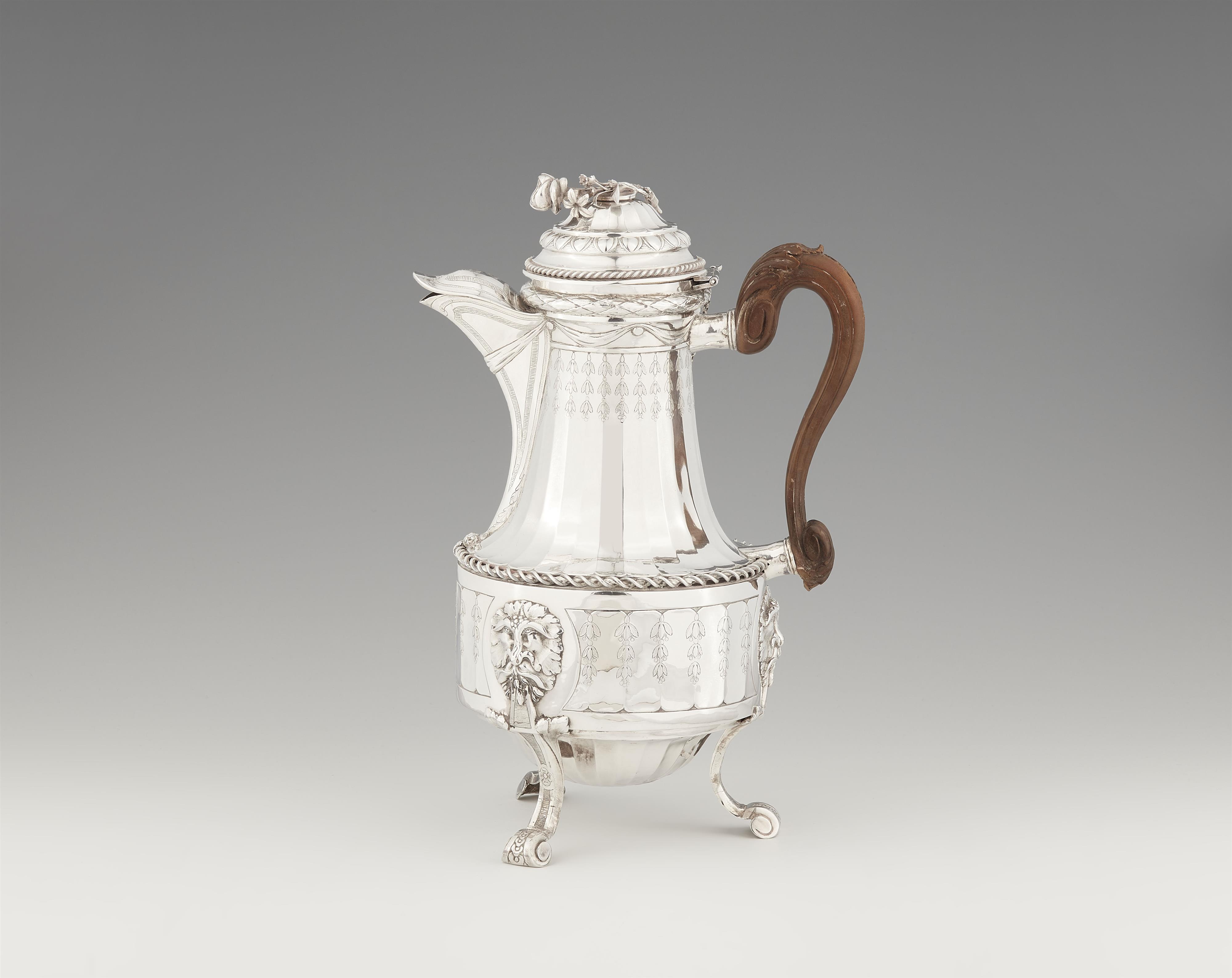 A large Kortrijk silver coffee pot - image-1