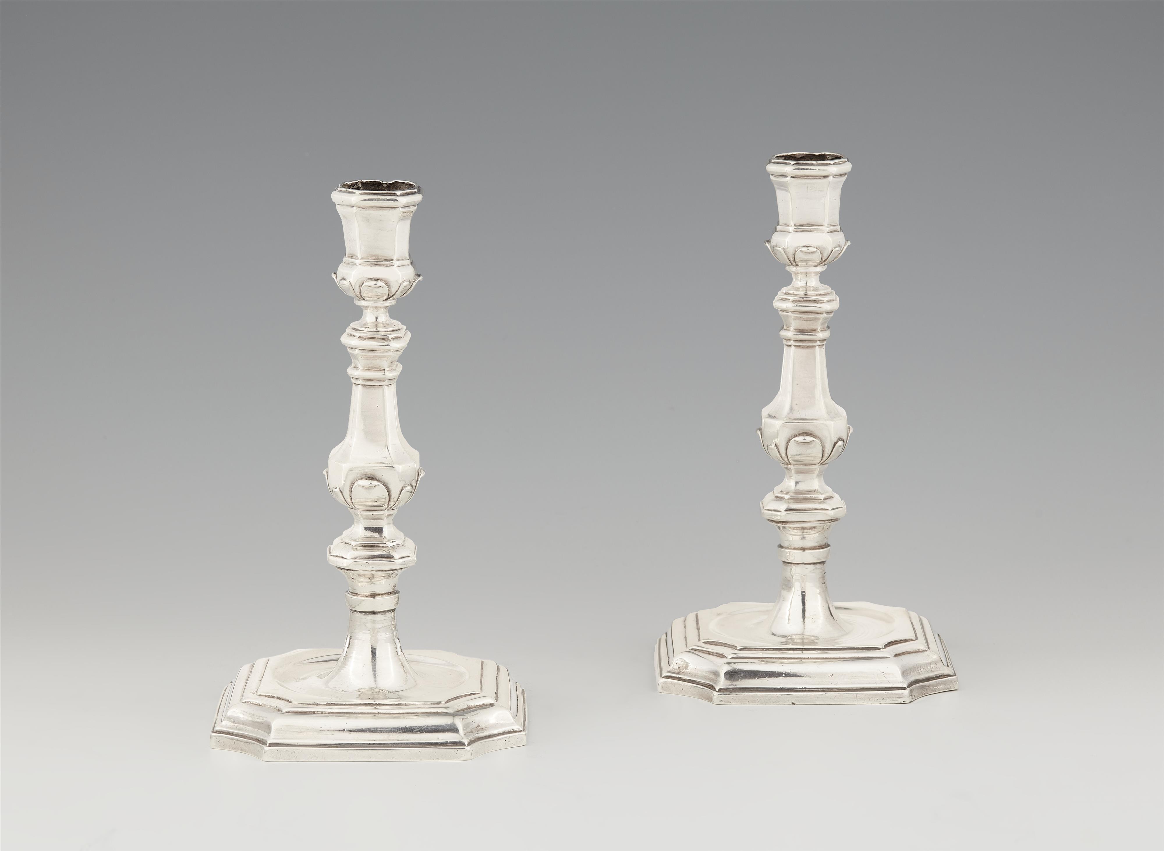 A pair of Utrecht silver candlesticks - image-1