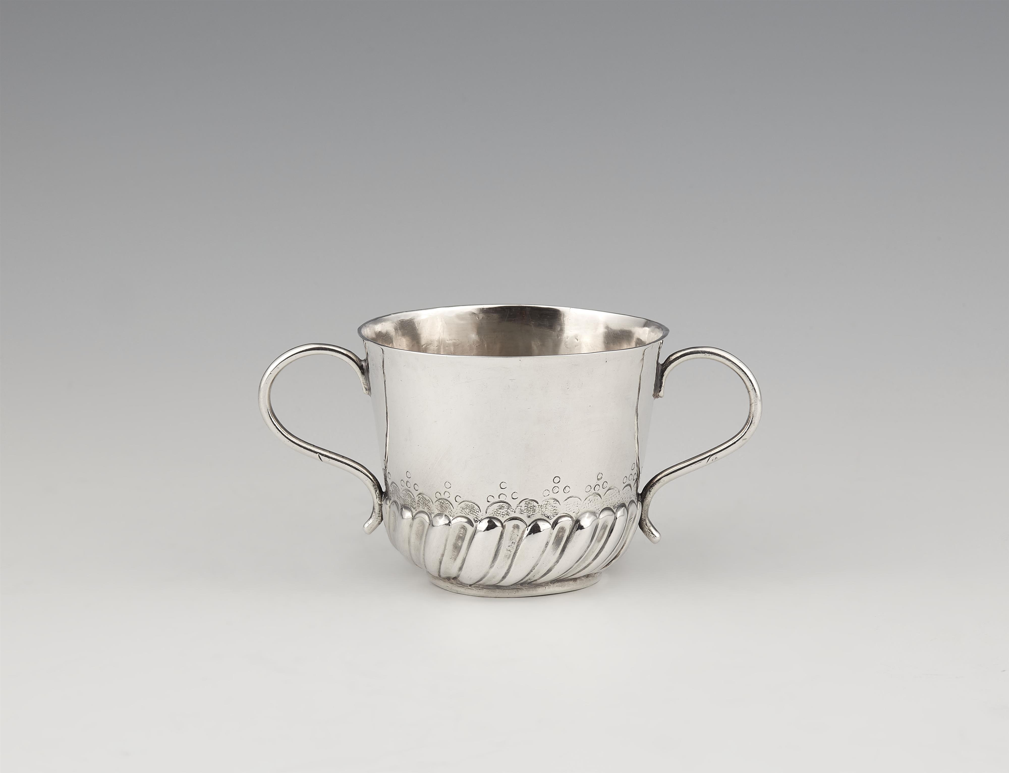 A William and Mary silver porringer - image-1
