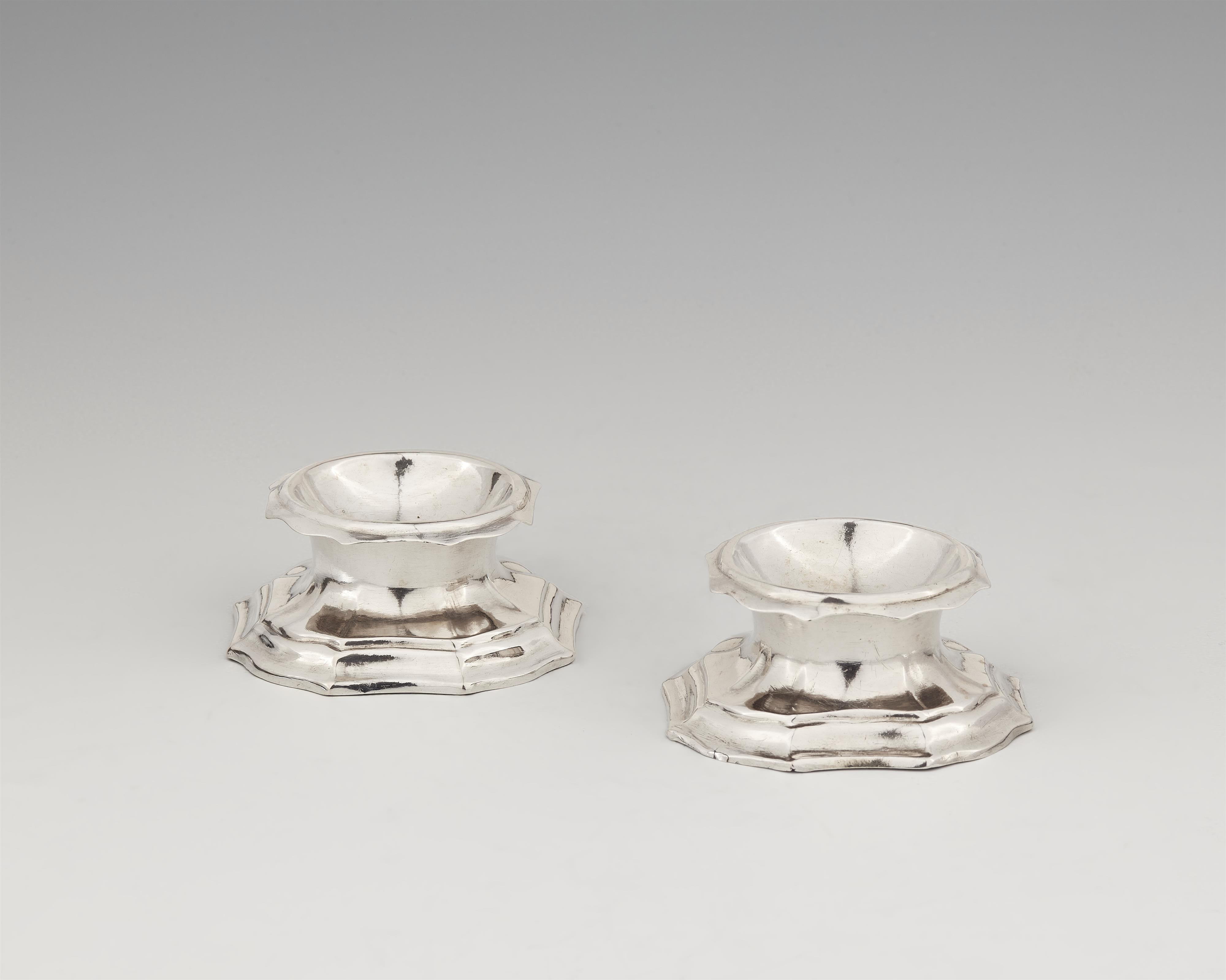 A rare pair of Fraustadt silver salts - image-1