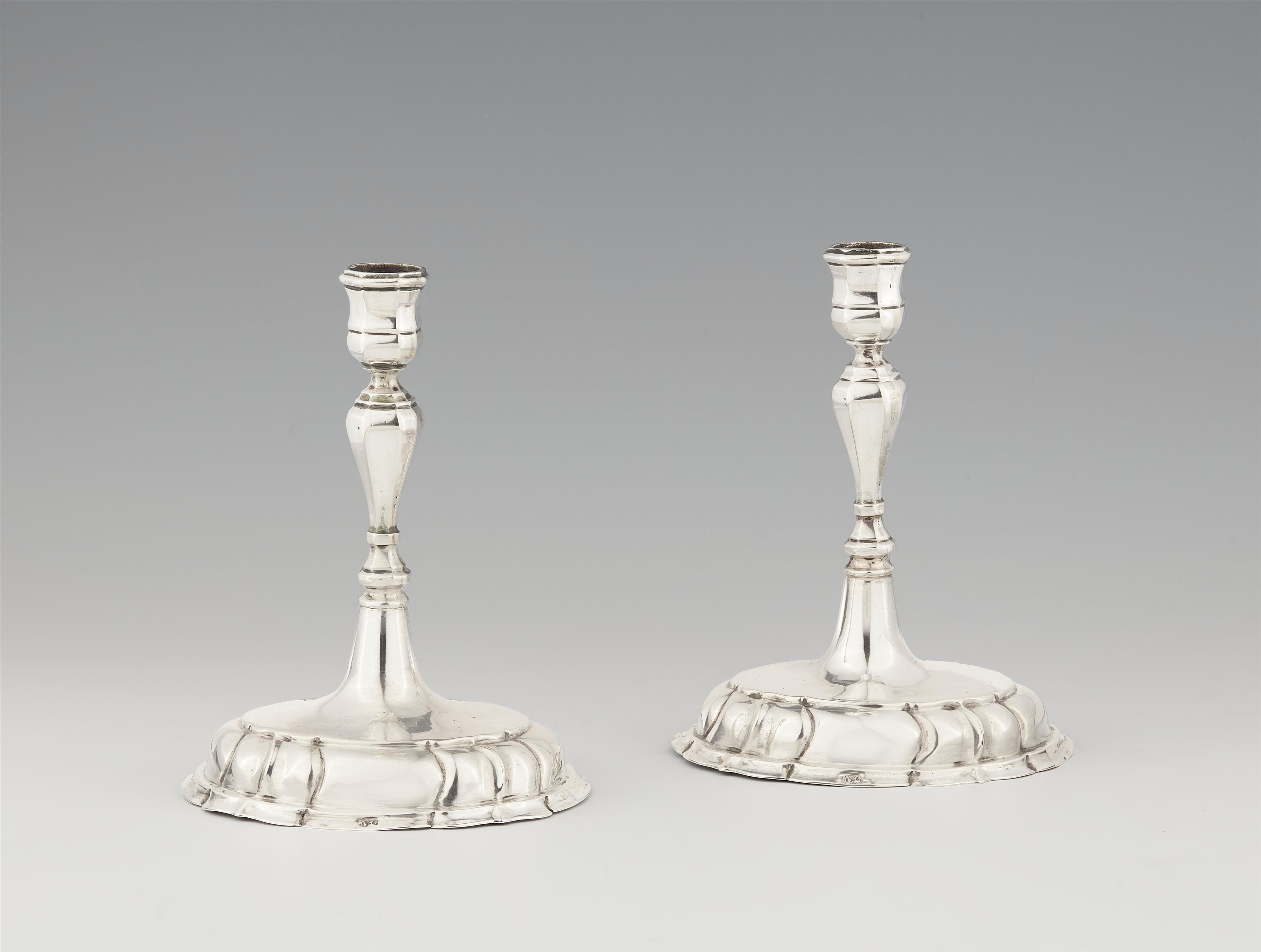 A pair of Liegnitz silver candlesticks - image-1