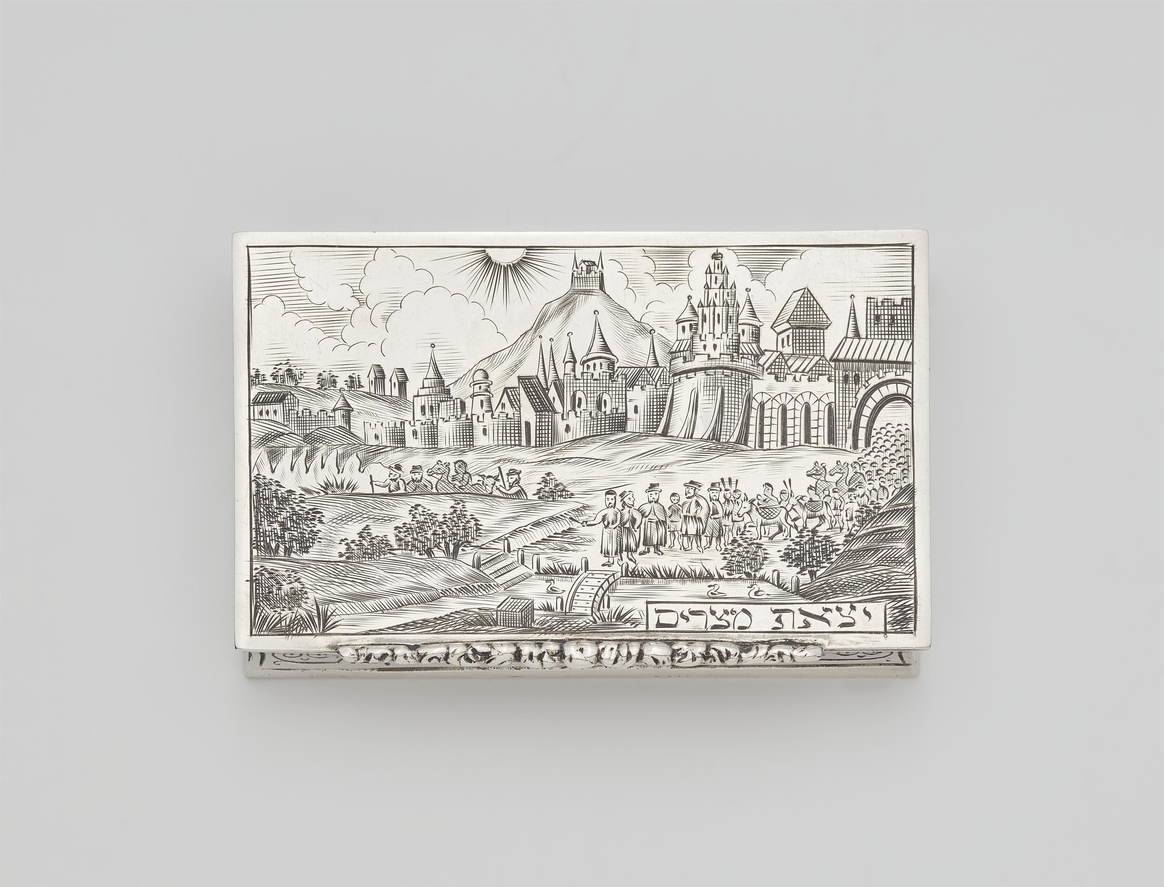 A Vienna silver box with the Jeziat Mizraim - image-1