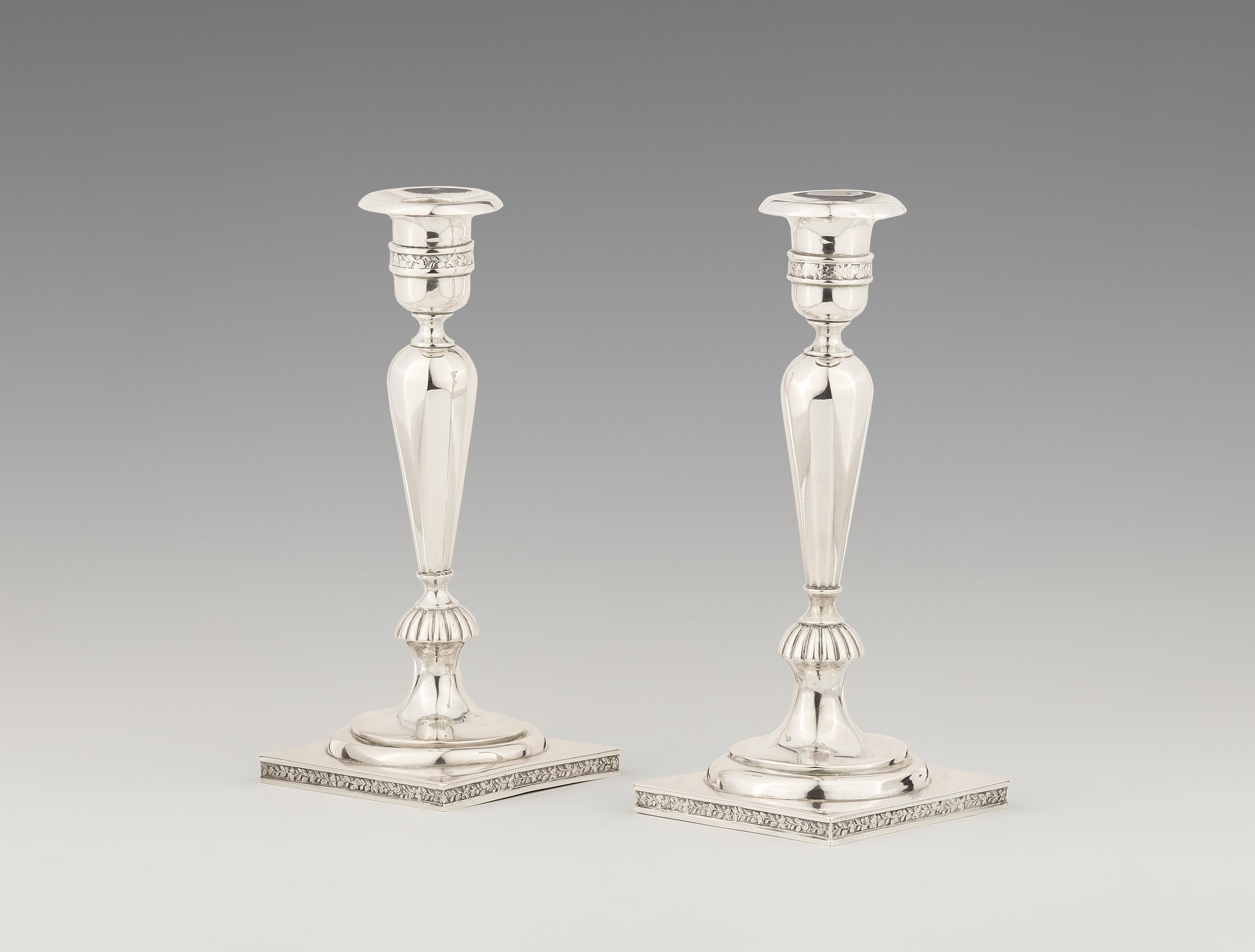 A pair of Warsaw silver candlesticks - image-1