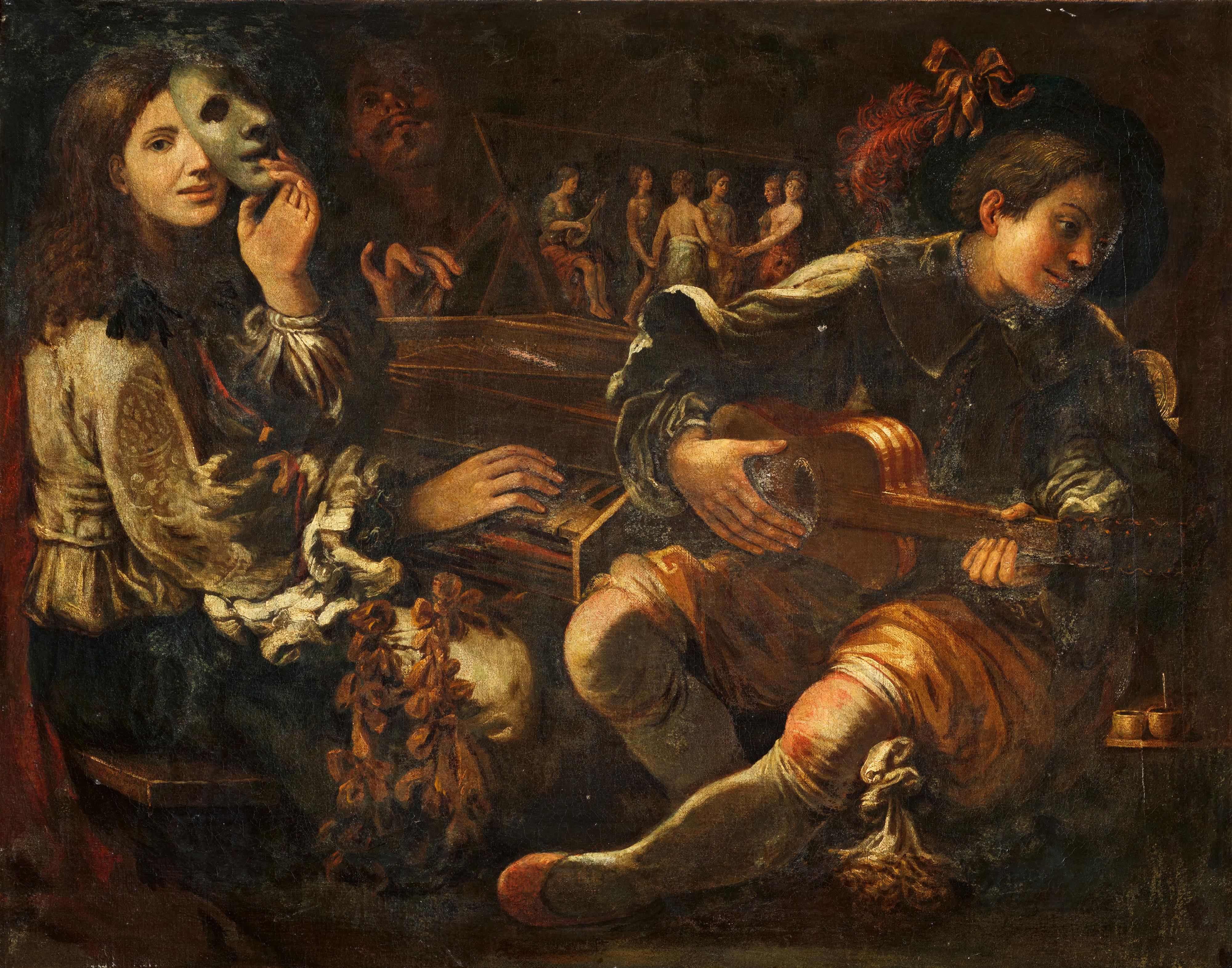 Italian Caravaggesque Painter 17th century - The Concert - image-1