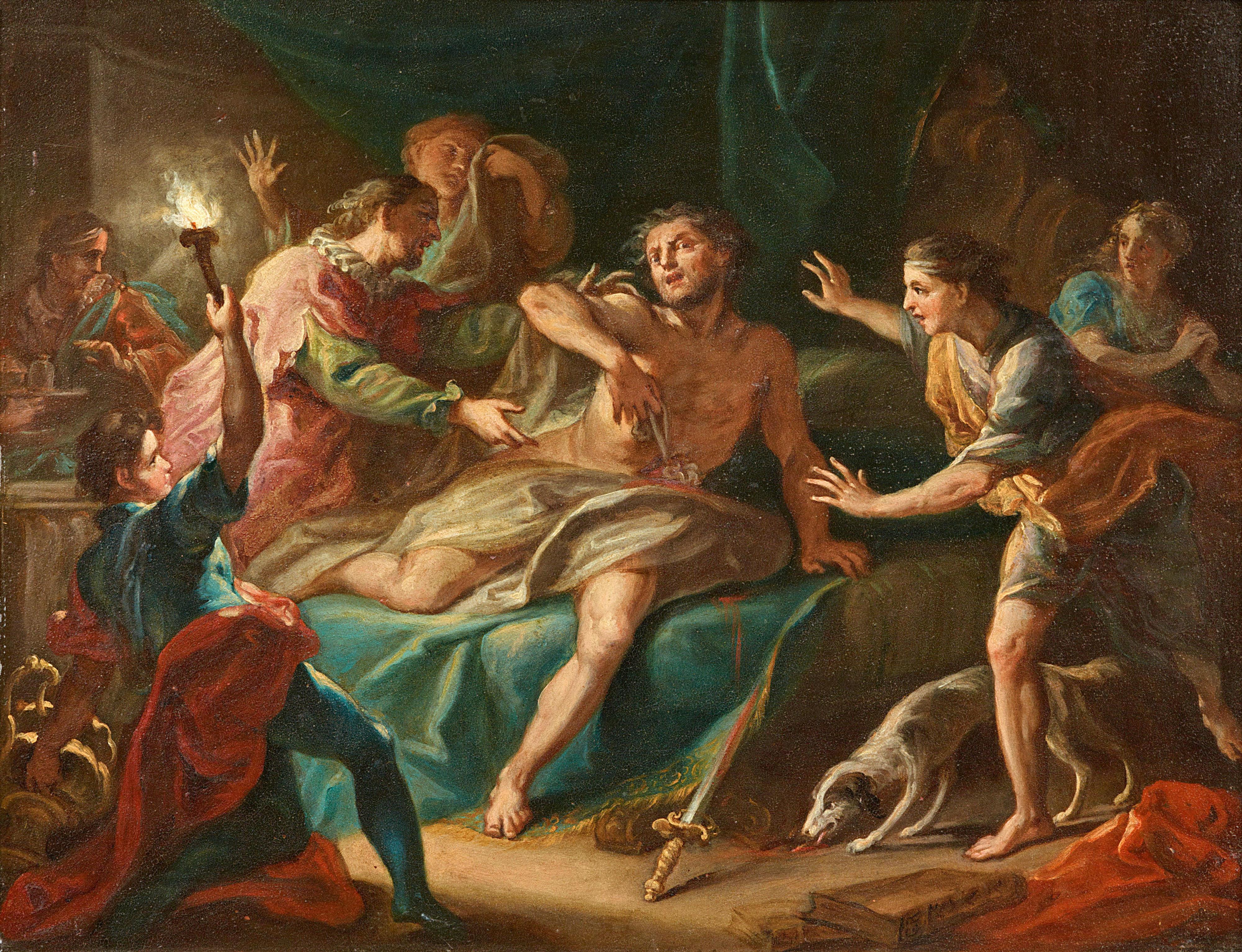 Bolognese School 18th century - Gaius Mucius Scaevola Confronting King Porsenna
The Death of Cato - image-2