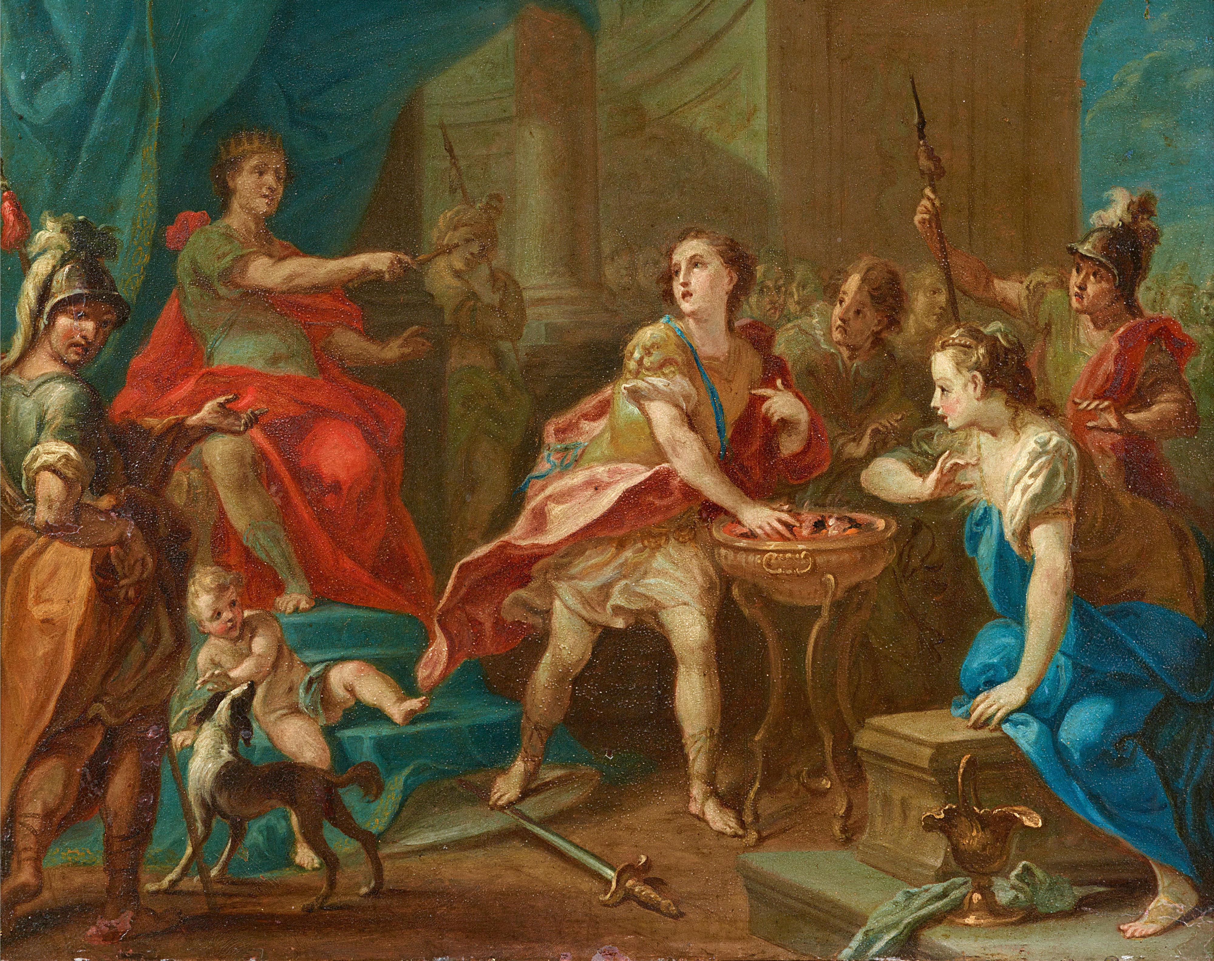 Bolognese School 18th century - Gaius Mucius Scaevola Confronting King Porsenna
The Death of Cato - image-1