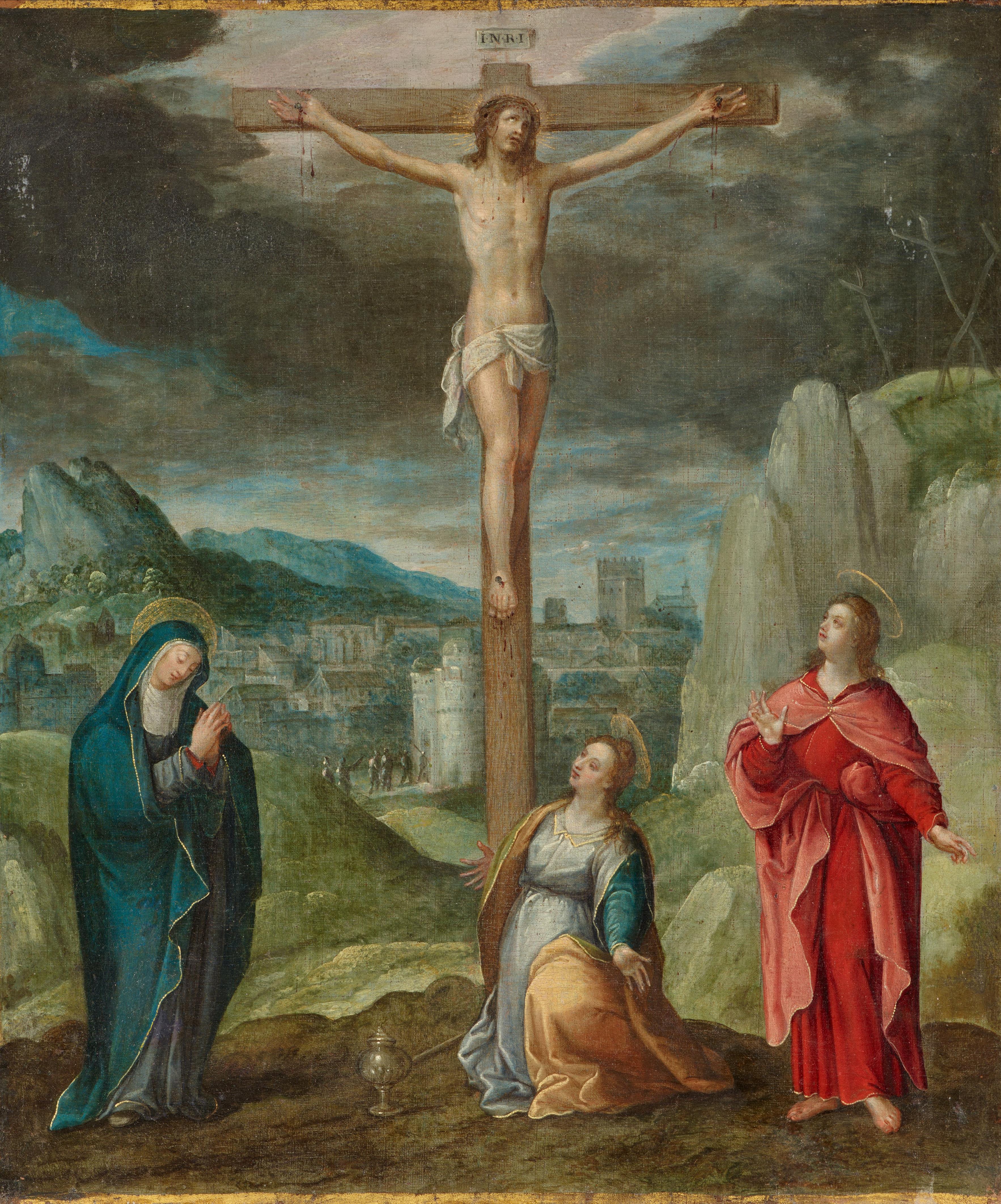 Flemish School 16th century - Crucifixion of Christ - image-1