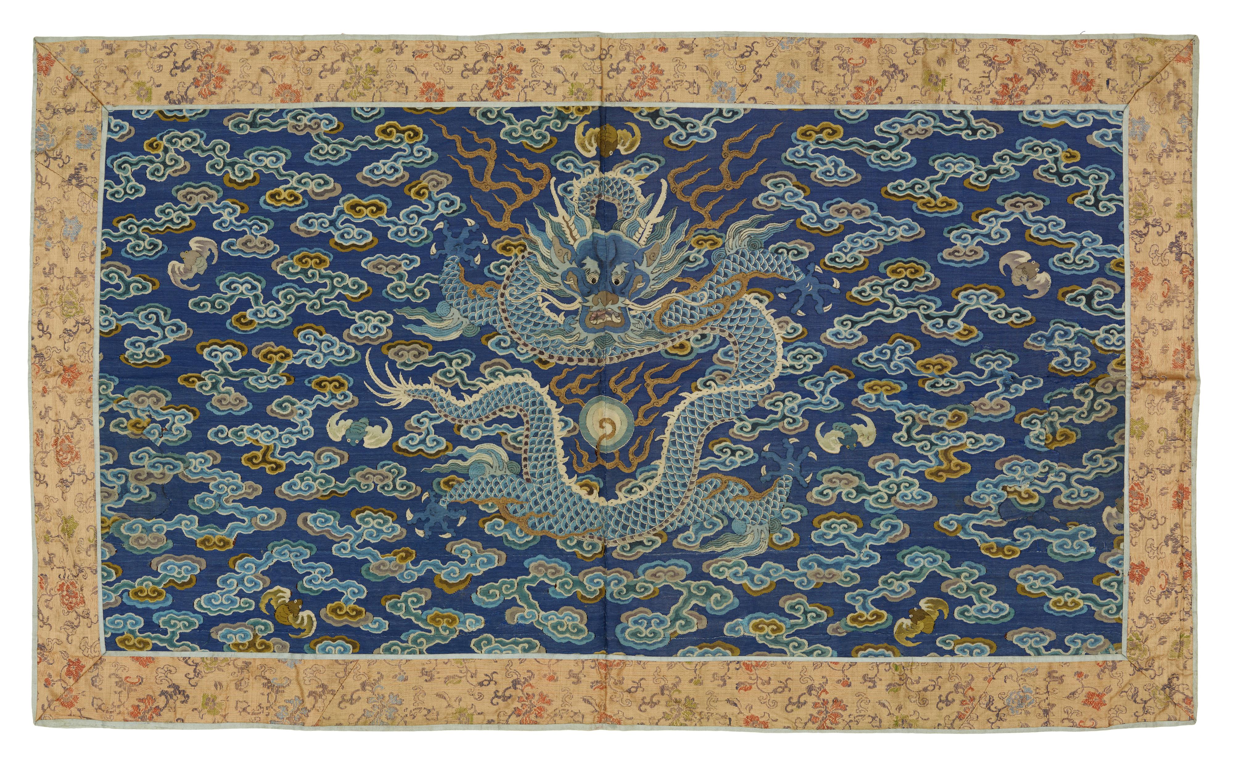 A fragment of a silk kesi dragon robe. 18/19th century - image-1