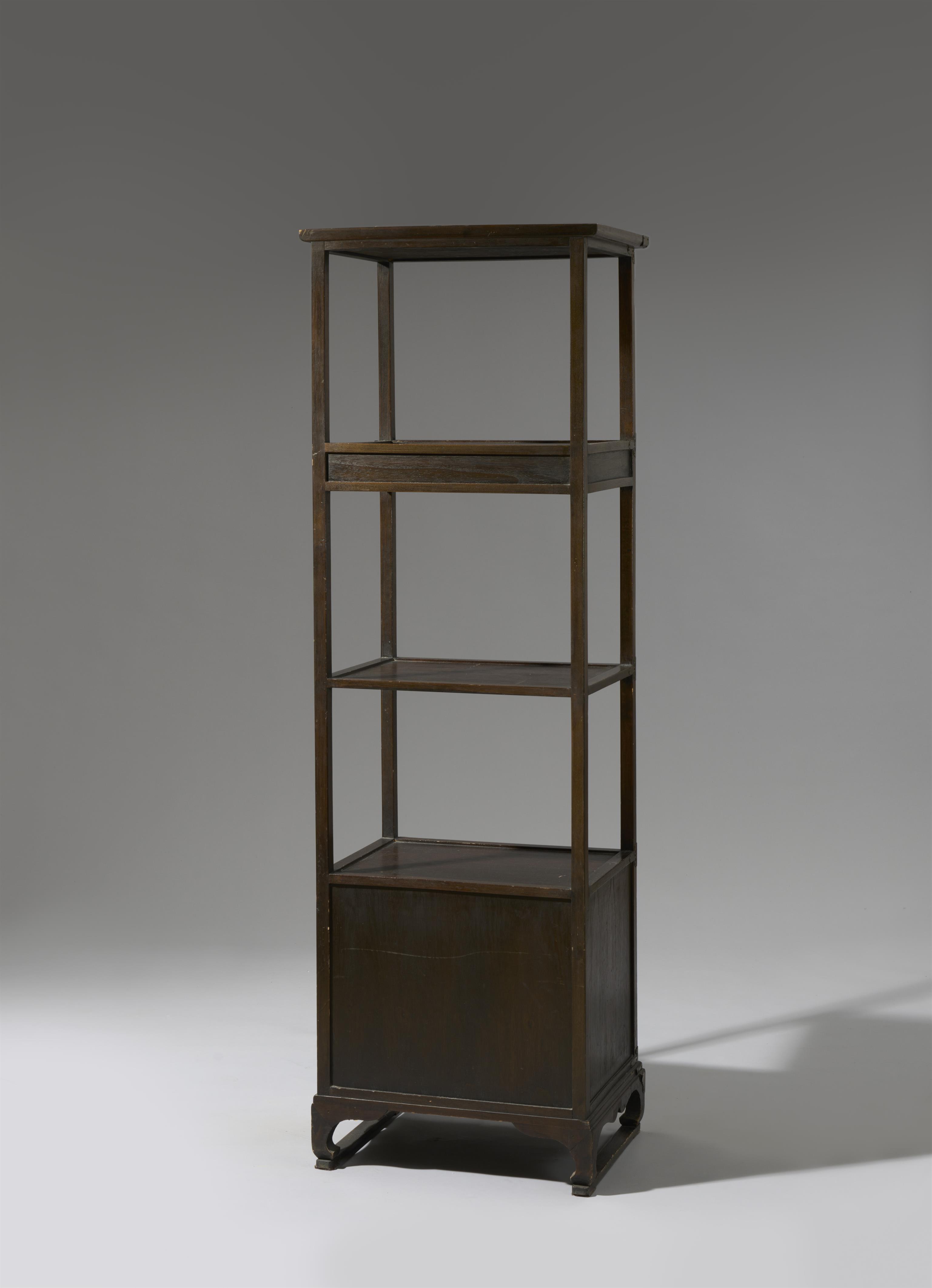 A wood four level book storage and display stand (sabang t'akja). Korea. First half 20th century - image-2