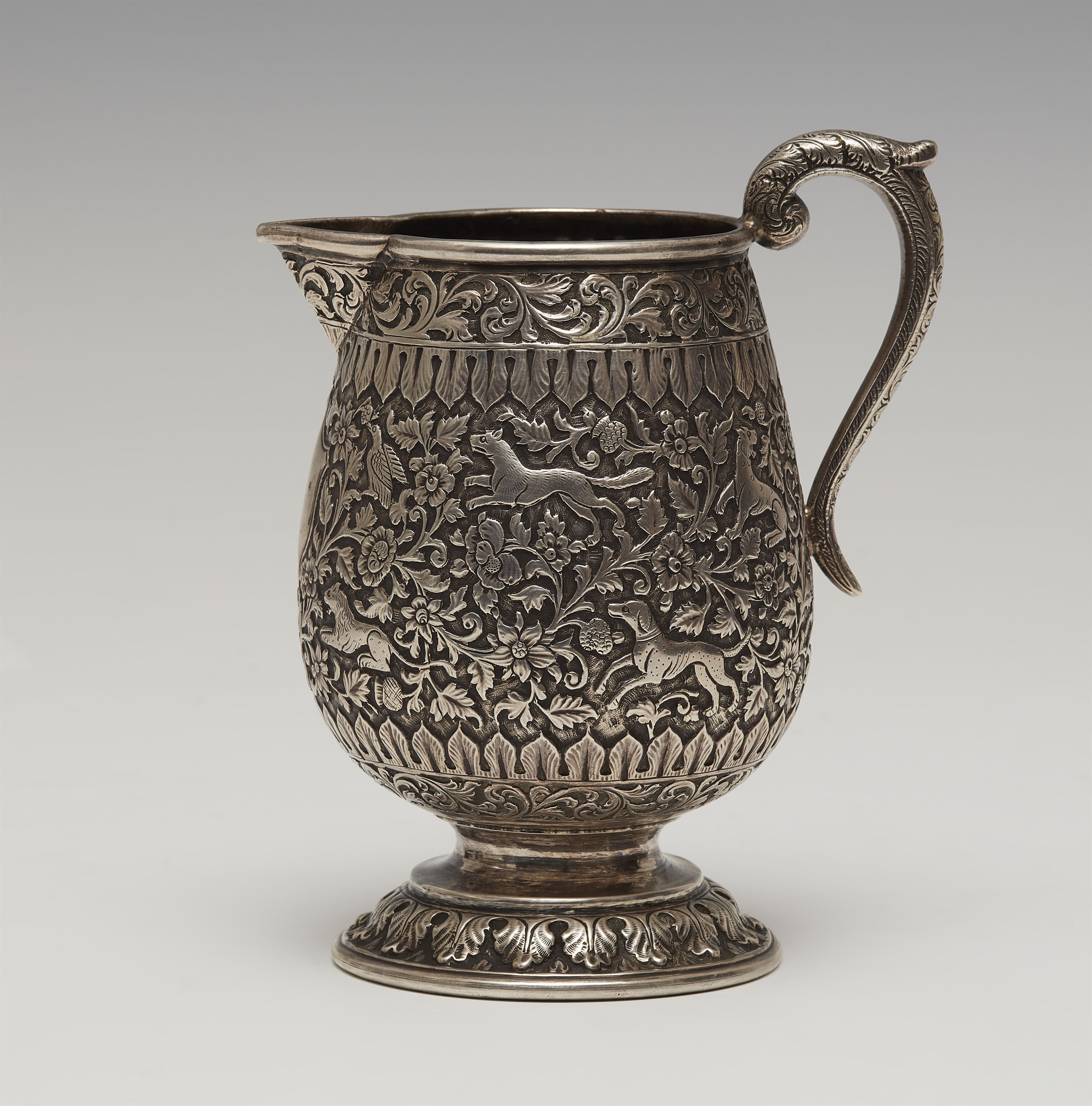A superb Kutch silver milk jug. Late 19th century - image-1