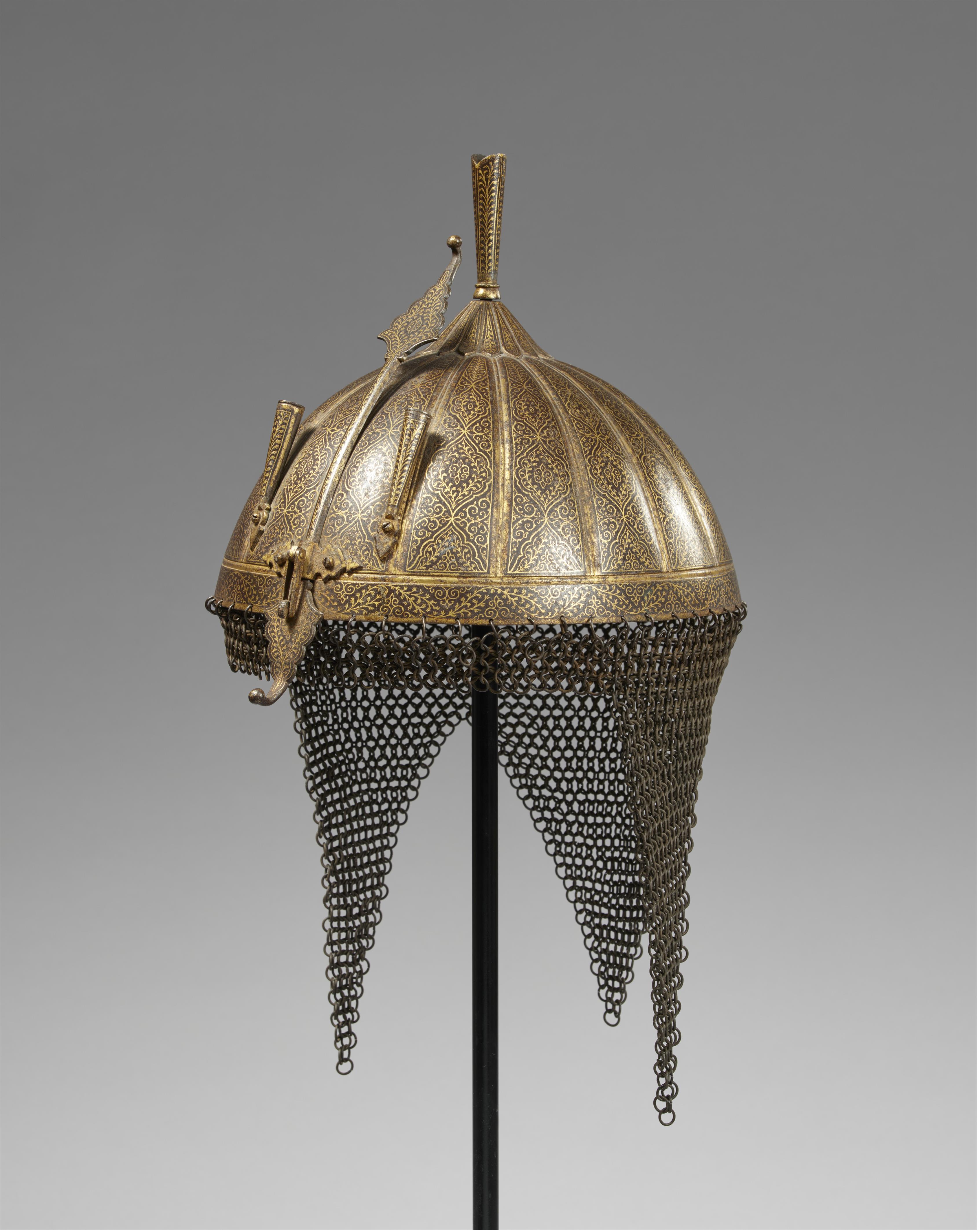 A possibly Hyderabad iron helmet. India. 19th century - image-2