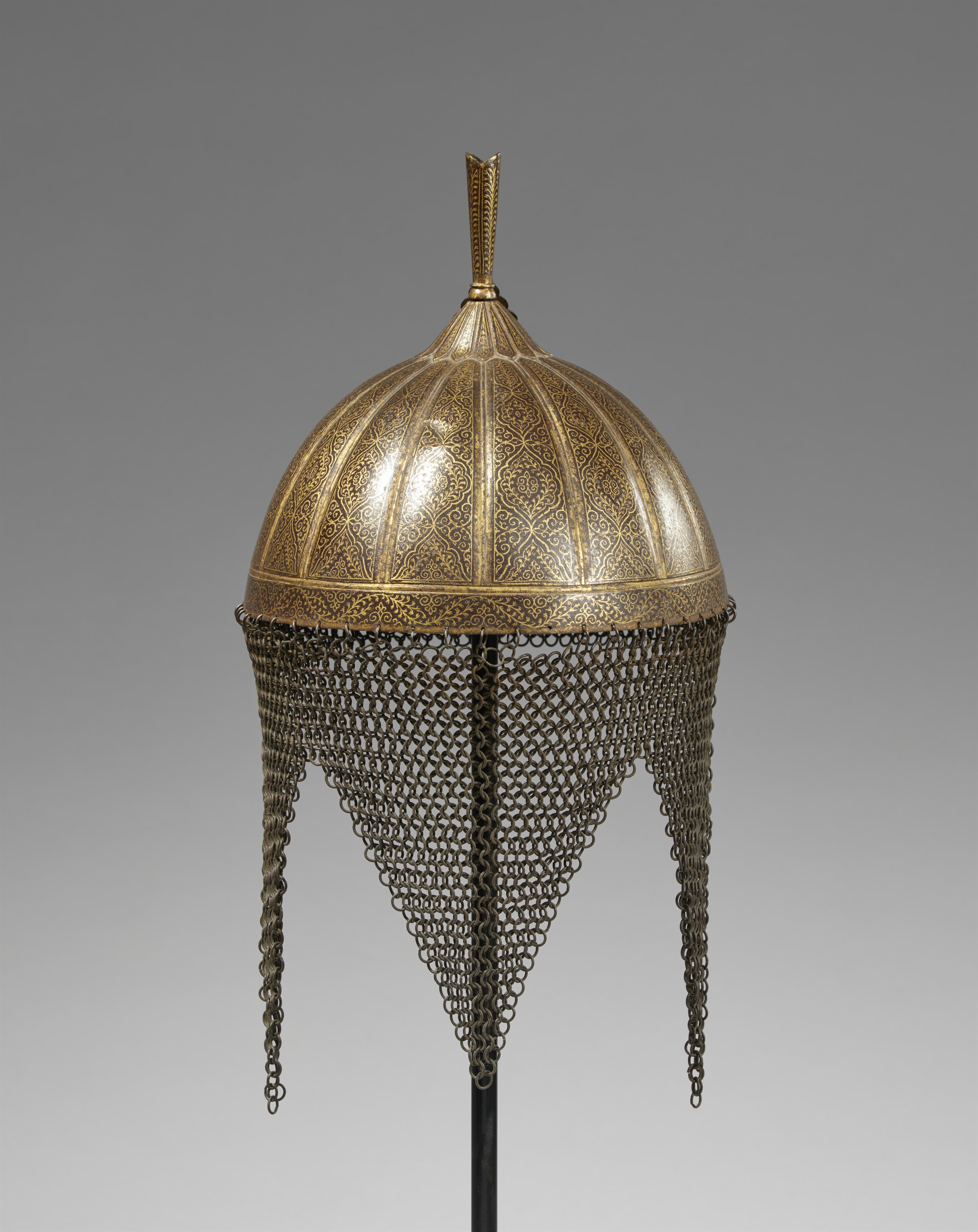 A possibly Hyderabad iron helmet. India. 19th century - image-3
