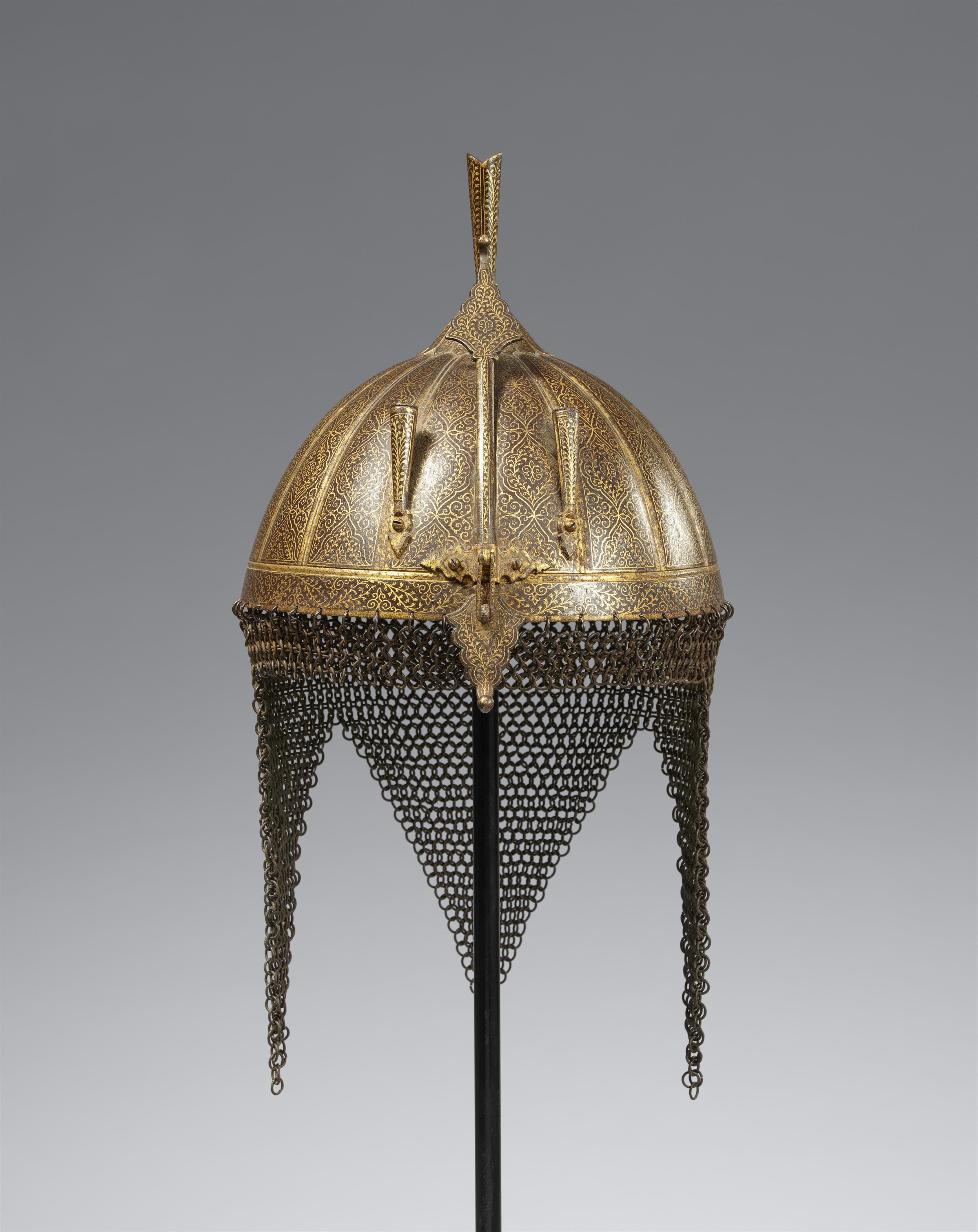 A possibly Hyderabad iron helmet. India. 19th century - image-1