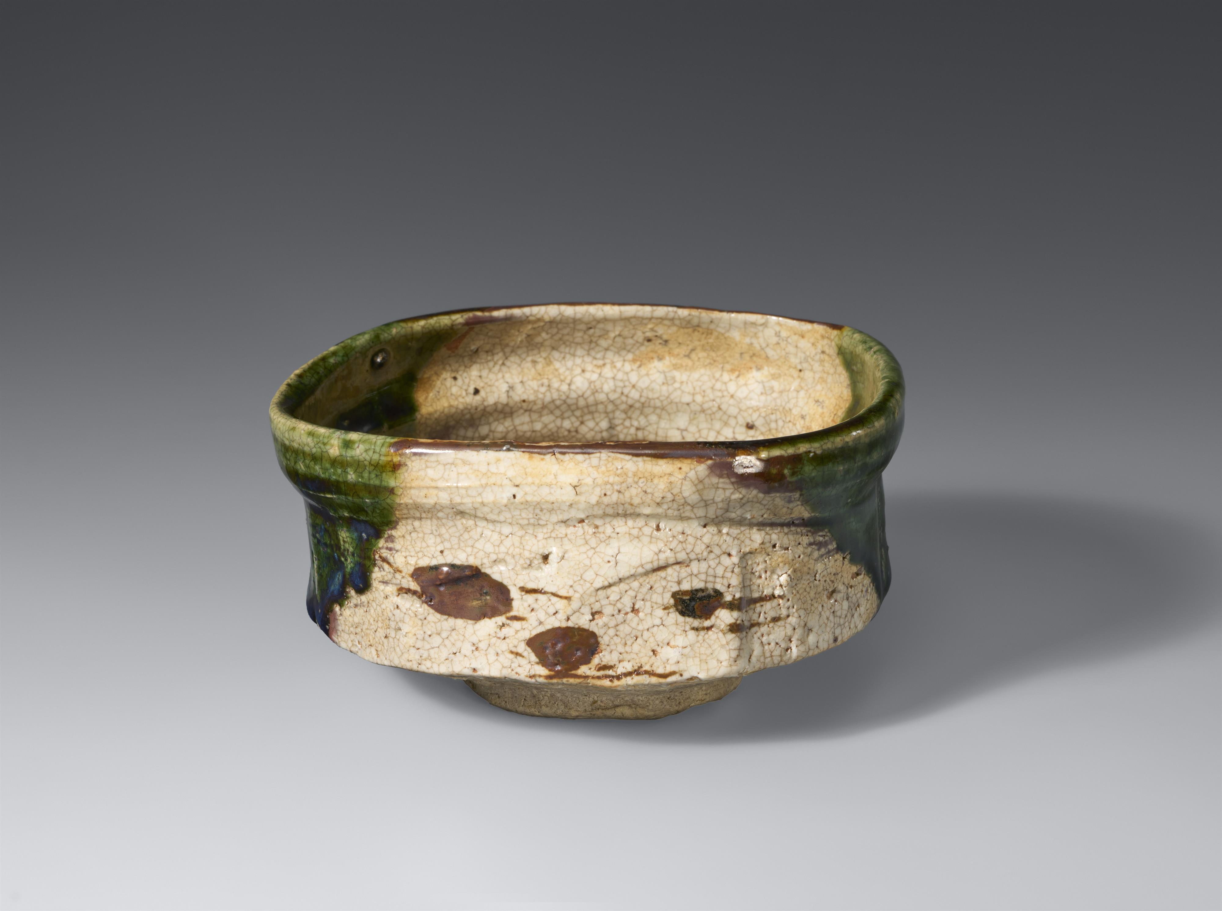 Chawan. Ao-Oribe. Mino-Gebiet. Edo-Zeit - image-1