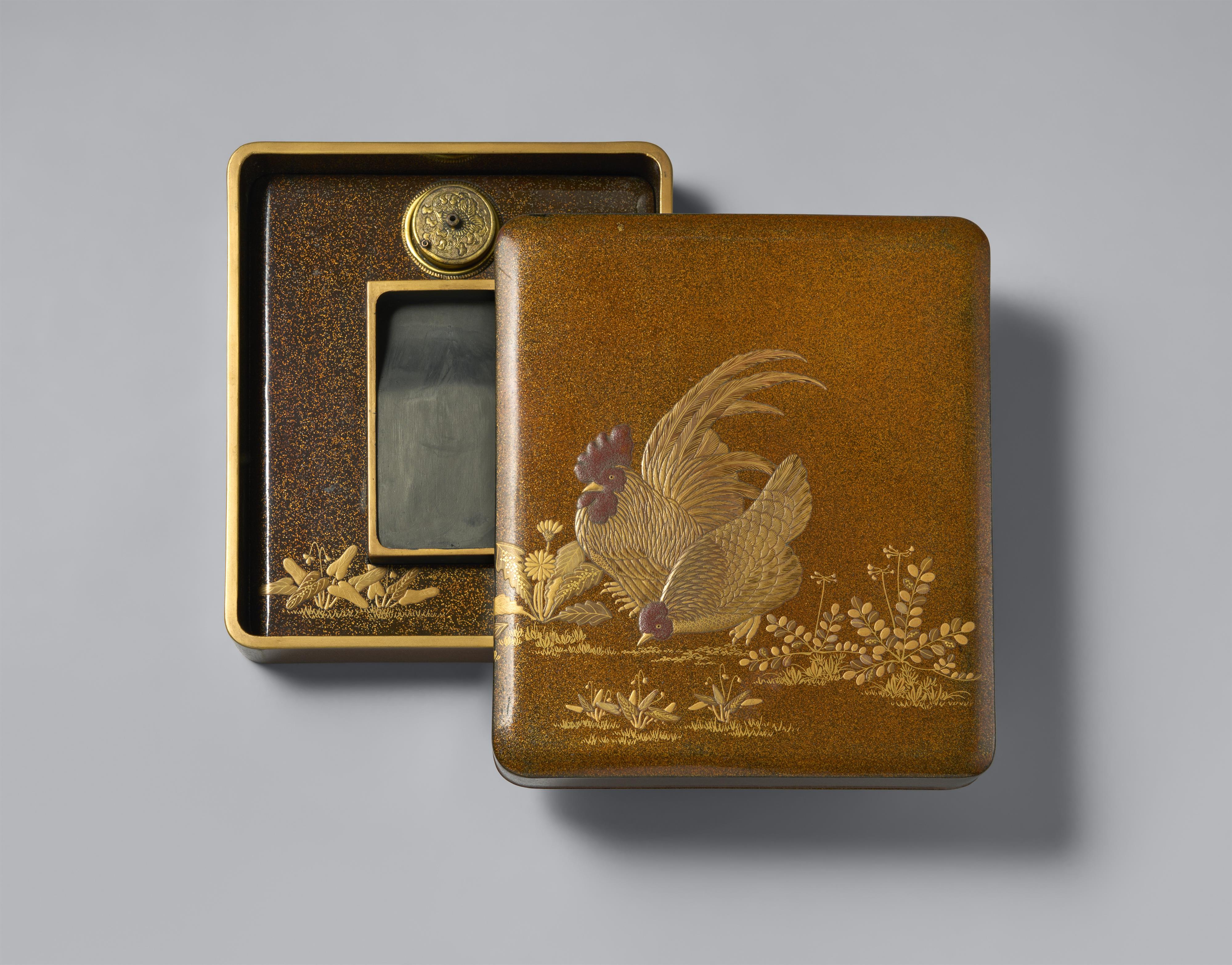 A lacquer suzuribako. Late 19th century - image-1