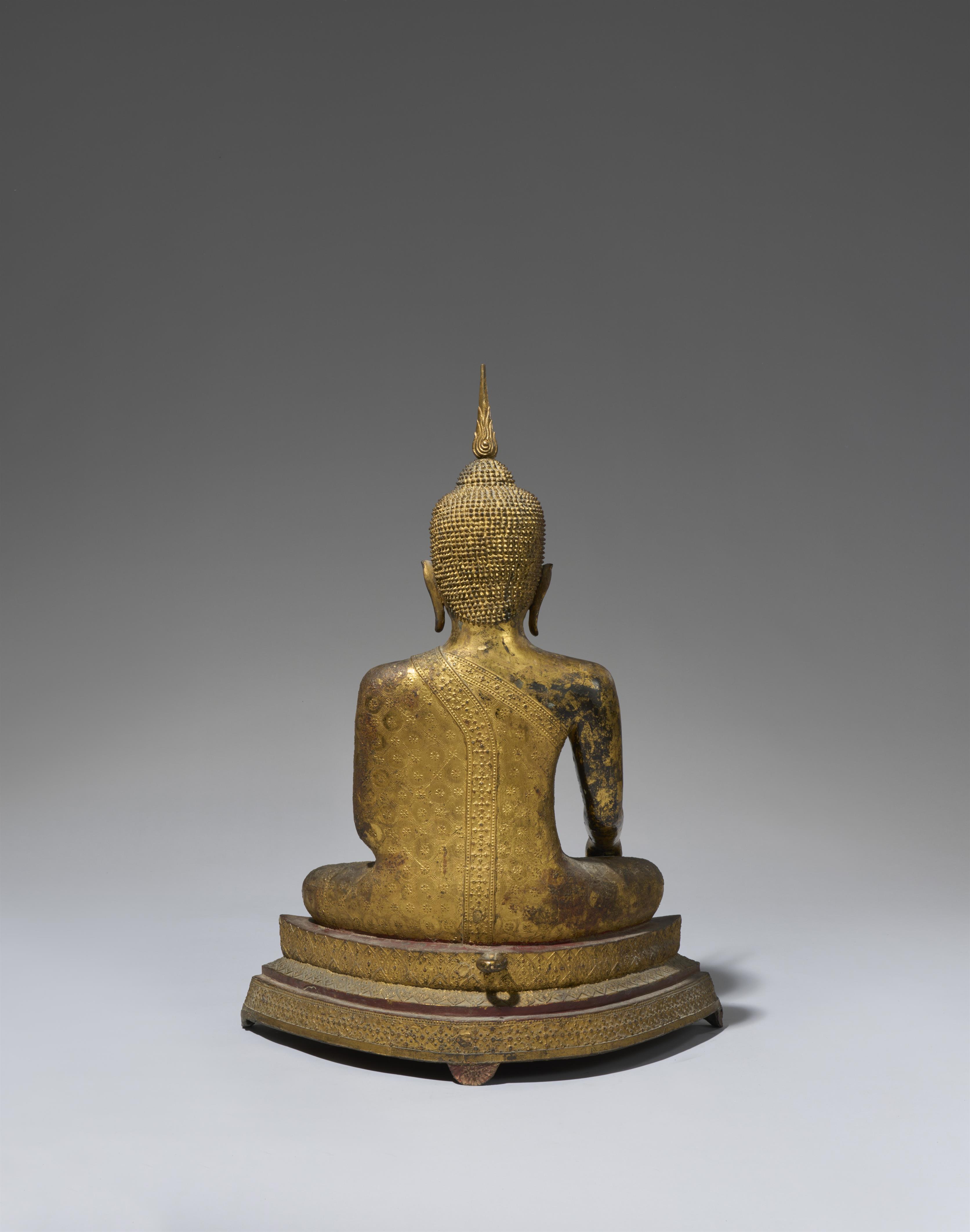 A large Ratanakosin bronze figure of Buddha Shakyamuni. Thailand. 19th century - image-2