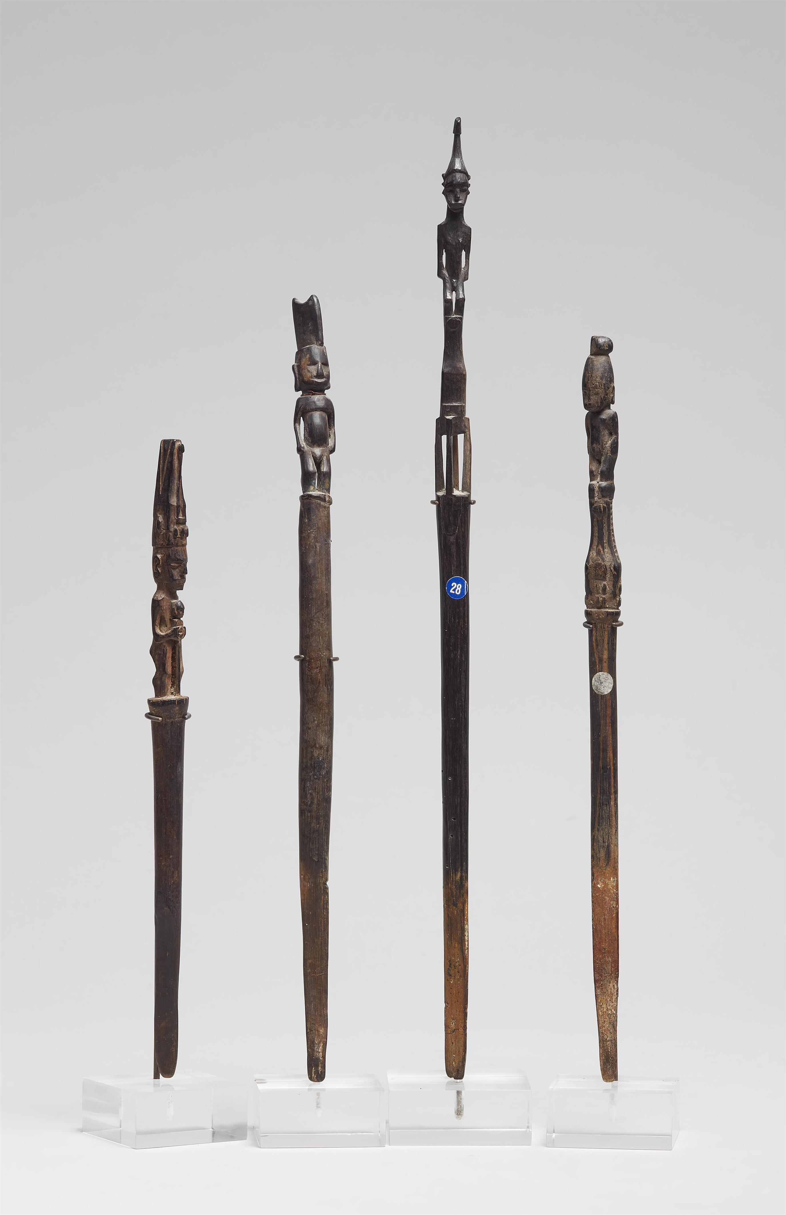 FOUR ADMIRALTY ISLANDS LIME SPATULAS - image-1